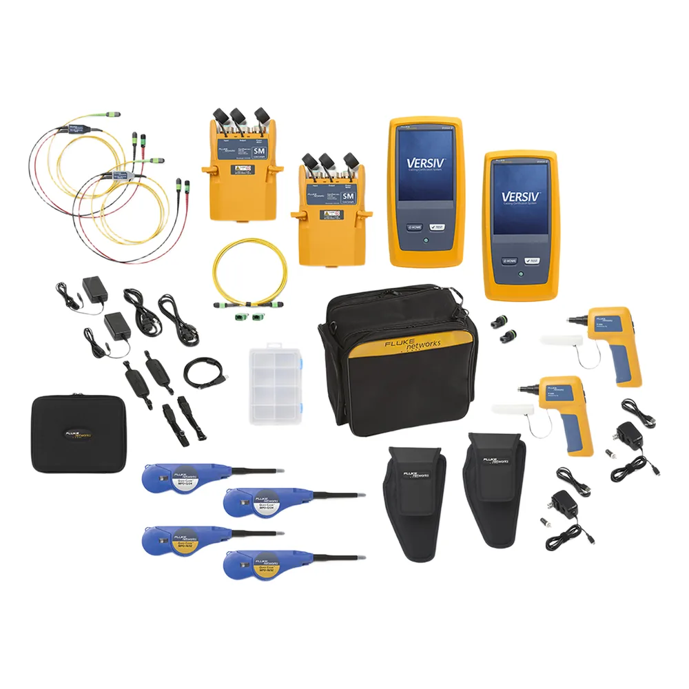 Certificador de Fibra Óptica MPO MMC Pinned/Unpinned CertiFiber Max / Test Set de Pérdida Óptica / 24 Fibras en 1 Segundo / Sistema Versiv / LinkWare Live / Doble Inspección