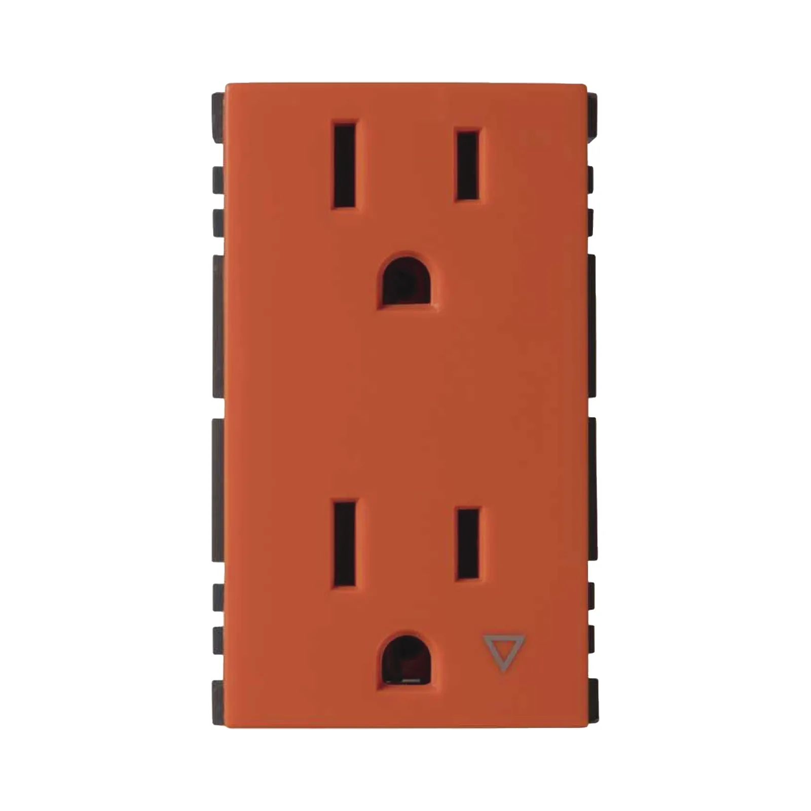 Toma de Corriente Dúplex / Tierra Aislada / 10A 127V / Embornamiento a Tornillo / Color Naranja / Simon 25 Plus