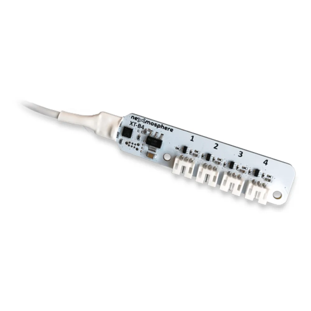 Interfaz de Botones Push XT-B4N6 / 4 Canales / Control LED 3.3V / 256 Combinaciones / X-talk / 82 mm / JST-PHR-3