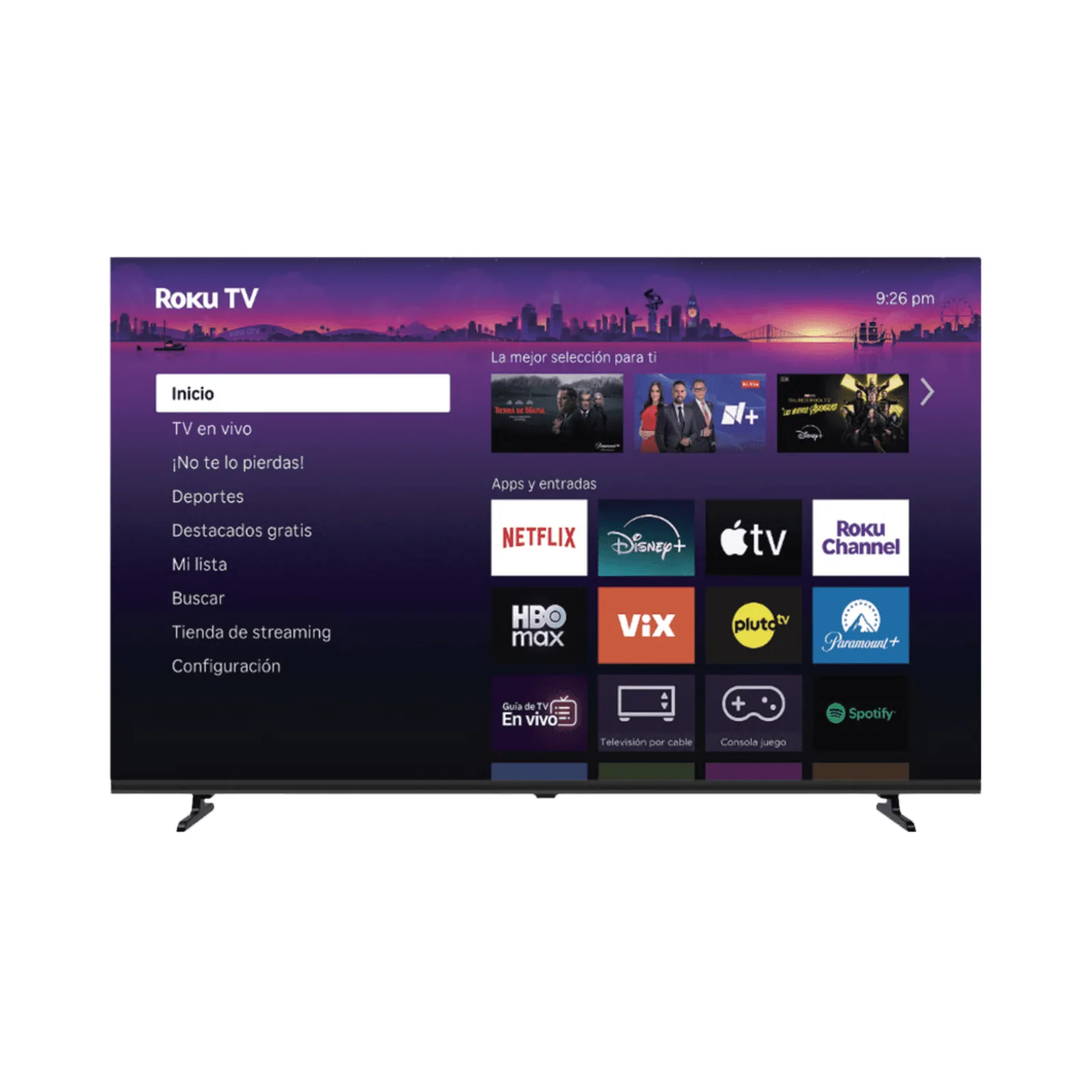 ROKU SmartTV QLED 50 Pulgadas / Resolucion 4K UHD / Dolby Audio / 3 puertos HDMI / WiFi / VESA 200x200 mm