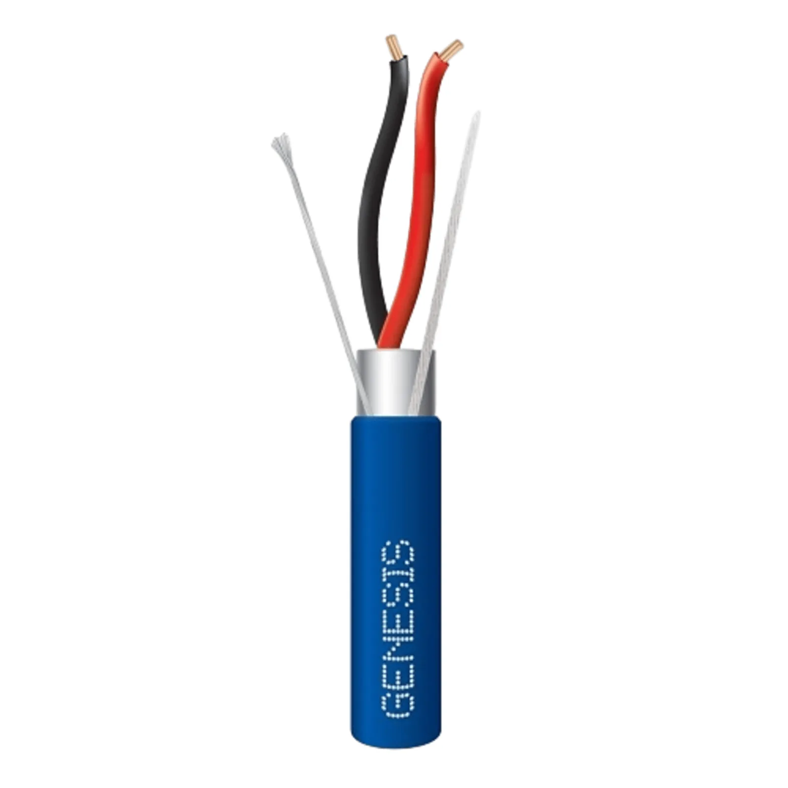 Bobina de 305 m (1000 ft) / Cable para Alarma 2x18 AWG / Blindado / Plenum FPLP-CMP / Azul