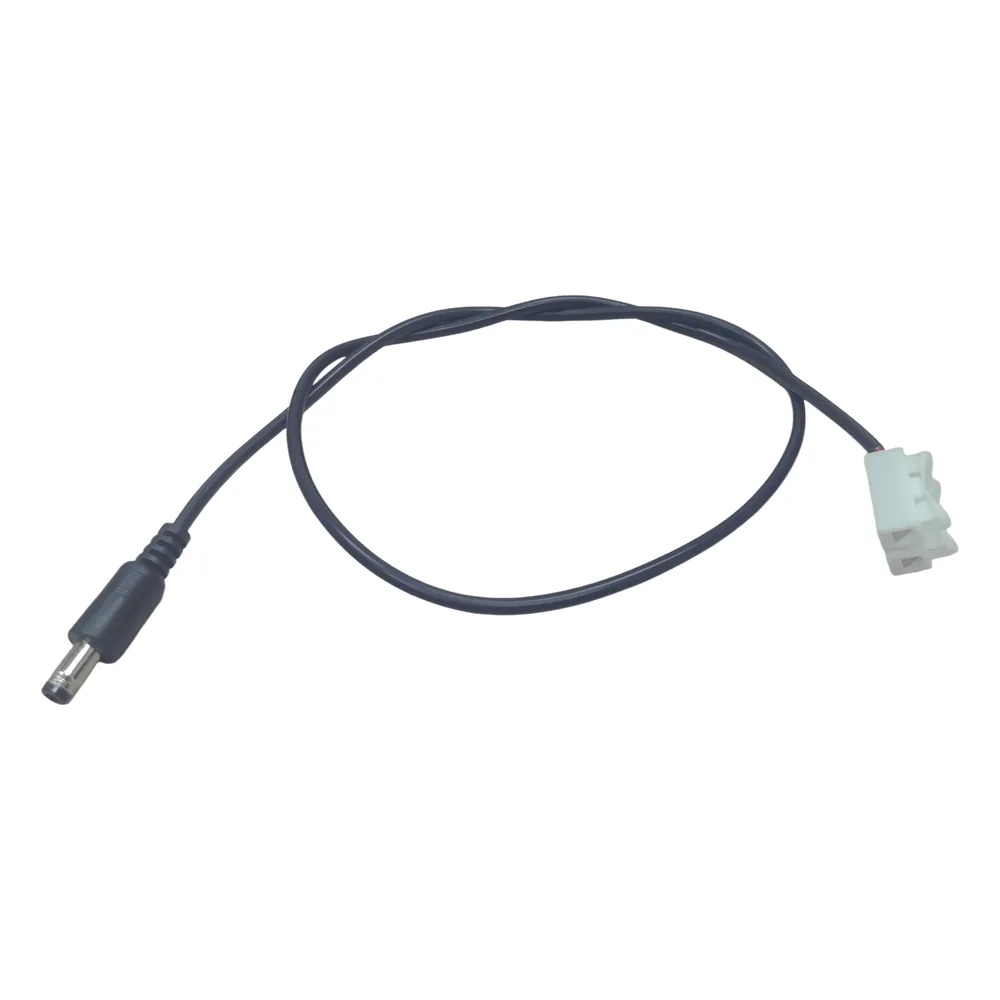 Cable con Conector Macho (Pigtail) | Forro Negro | Terminal Blanca | Alimentación para Vcc con Puntas Libres | Polarizado | Largo 22 cm ( 8.66 Pulgadas) | Calibre 22AWG.