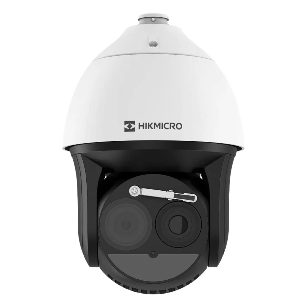 PTZ IP Térmica y Óptica Biespectral: 384×288 (50 mm) + 4MP (40X) / IR 150 m / IP66 / Detección de Temperatura (-20°C a 150°C) / Perimetral VCA