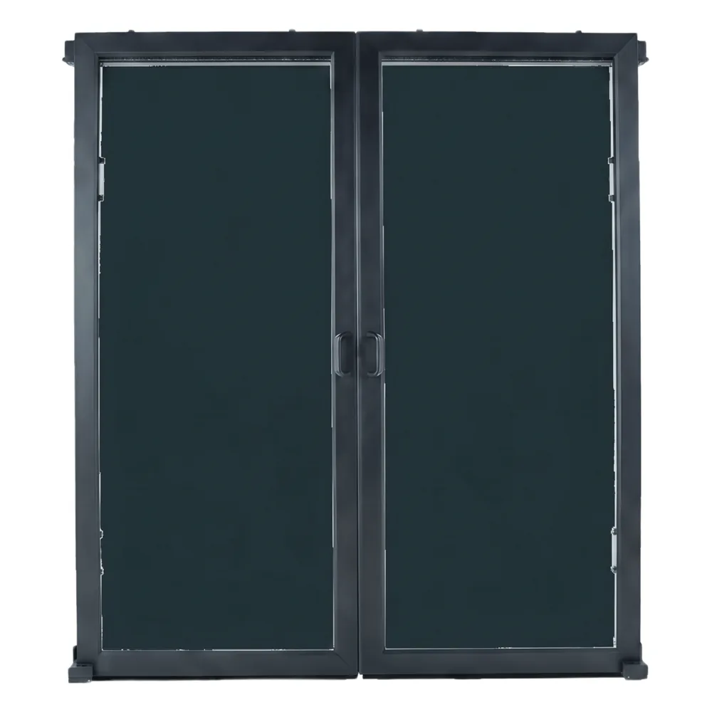 Puertas Selladas Express / Sistema de Contención ProLine / Pasillo 48-78 Pulgadas / Montaje Magnético sin Herramientas / Policarbonato y Acero / Negro RAL 9005