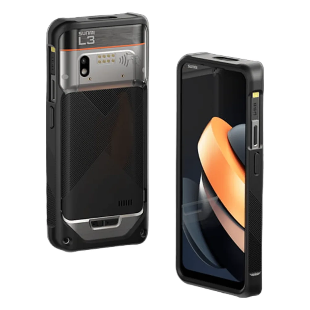 Funda Protectora / Silicona Reforzada / Protección 1.5 m (4.9 ft) / SUNMI L3 / Acceso Completo / Negro