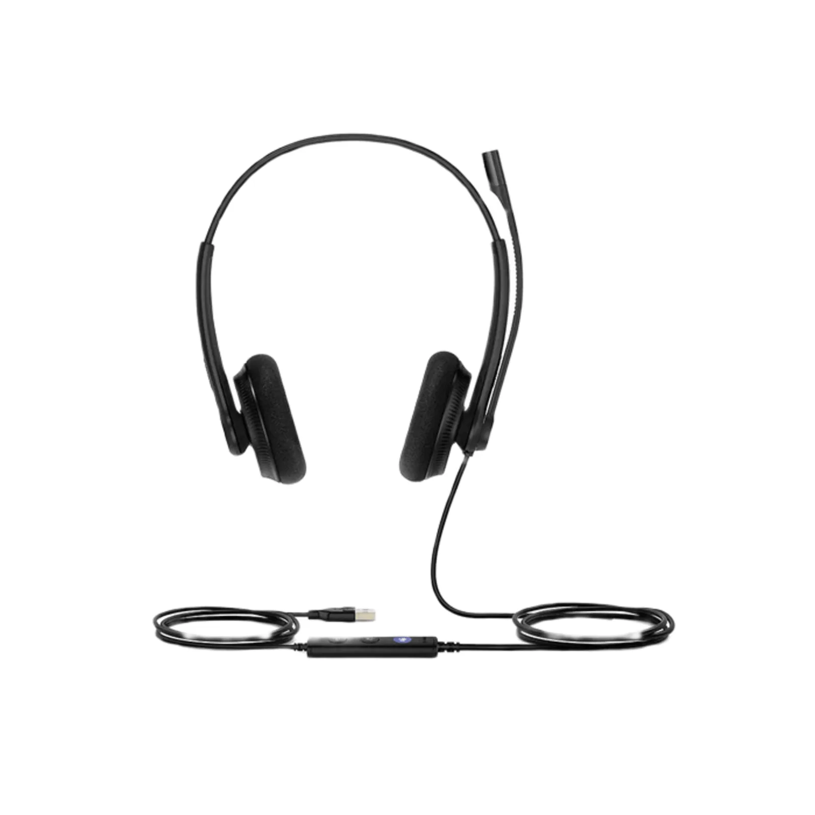 Diadema USB Yealink UH34 Lite Dual con Almohadillas Suaves y Certificación Microsoft Teams