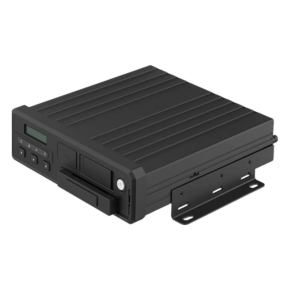 DVR Móvil para Flotas Vigilant Fleet V3 / 8 Canales AHD+IPC / H.265 / 4G+GPS+WiFi / Almacenamiento SSD+SD / Certificaciones E-MARK+CE+FCC+EN50155