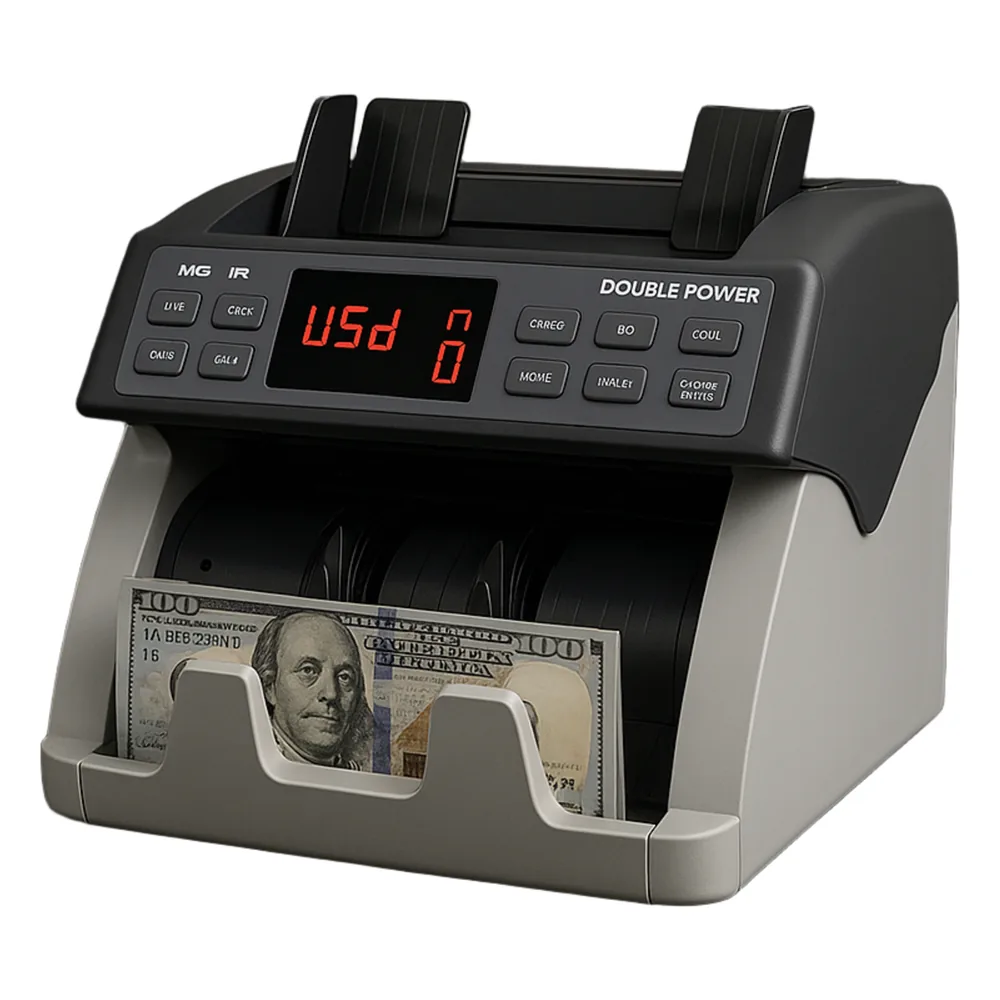 Contadora de Billetes Profesional DP7311S — Detección Anti-Falsos MG+IR+UV / 1,500 bpm