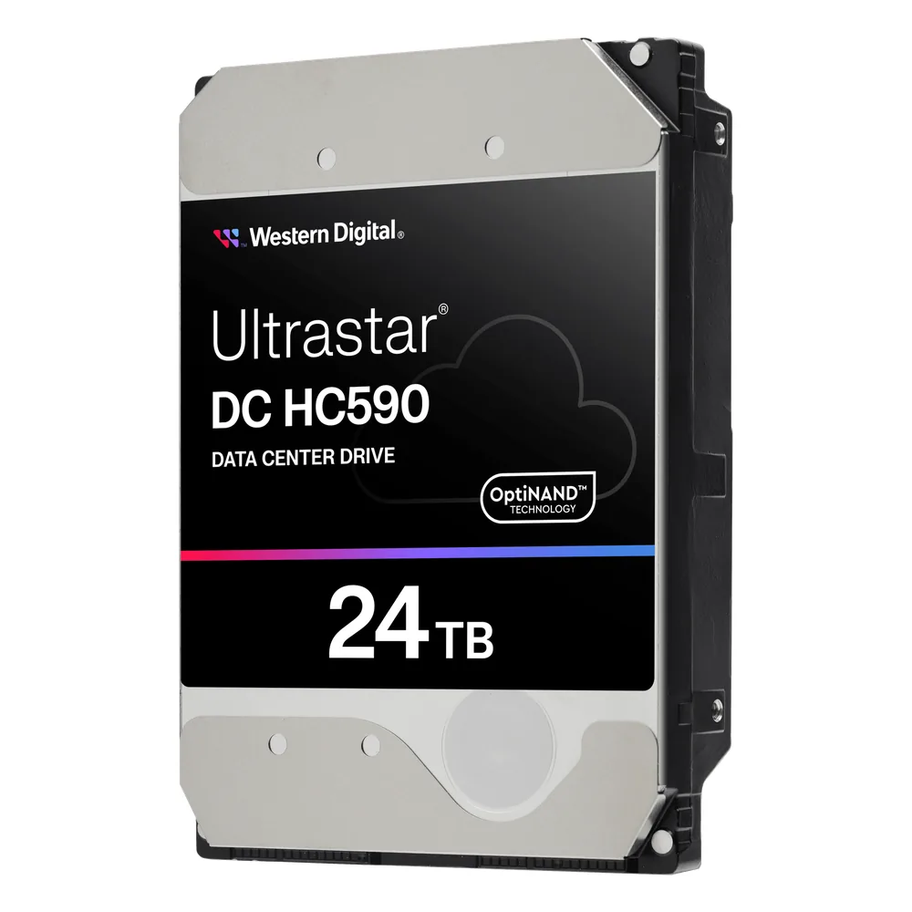 Disco Duro Empresarial WD Ultrastar DC HC590 / 24TB / SATA 6Gb/s / 7200 RPM / OptiNAND / CMR / HelioSeal