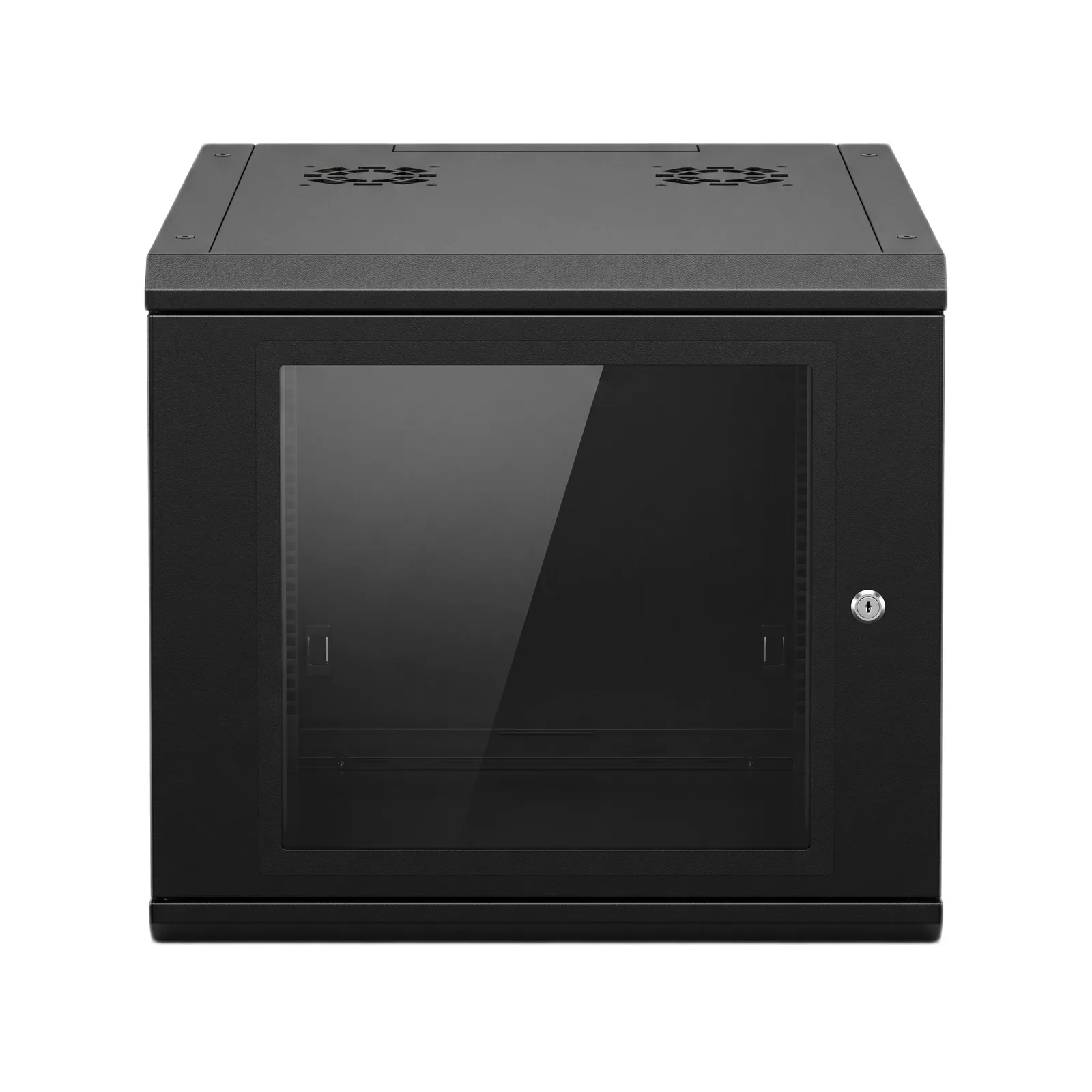 Gabinete de Pared 9U de 635 mm de Profundidad, Rack de 19 in en Acero Reforzado: Compacto y Resistente para Soluciones Profesionales
