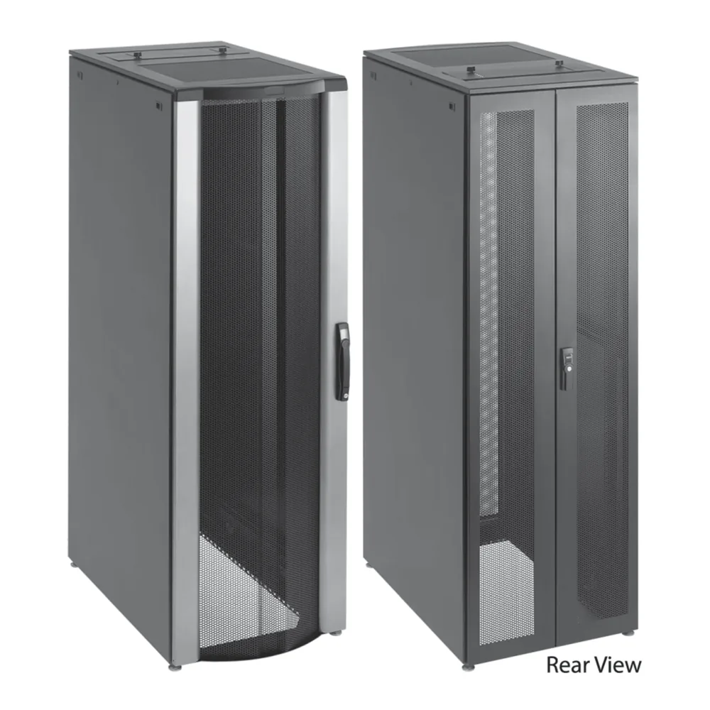 Gabinete de Telecomunicaciones de 45 UR ProLine FloTek, 606 mm de Ancho, 899 mm de Profundidad, Color Negro