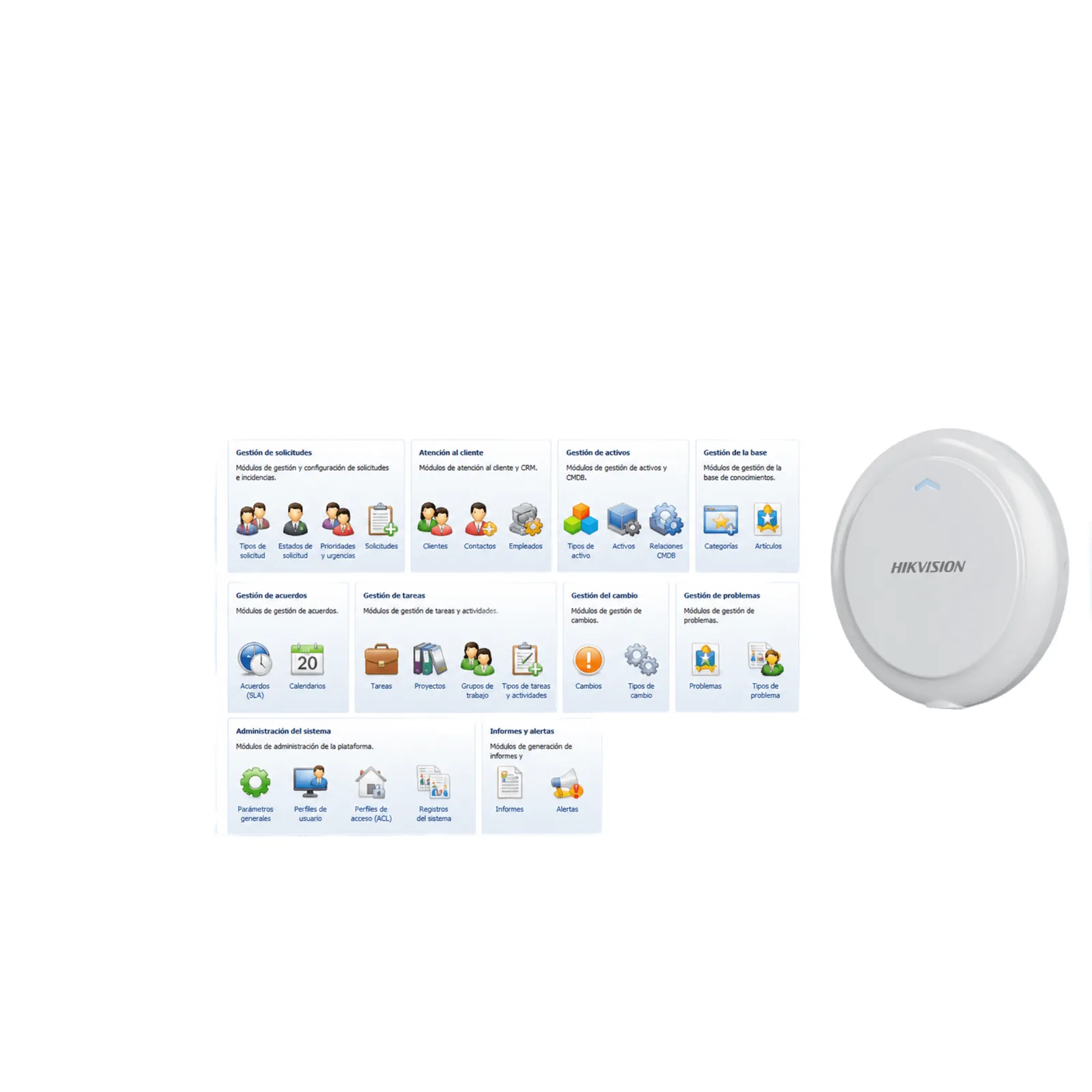 Licencia de Integración / Monitorización con Terceros / Detección de Frecuencia Respiratoria / Detección de Movimiento / Detección de Caídas / Detección de Frecuencia Cardíaca / Compatibilidad Hikvis