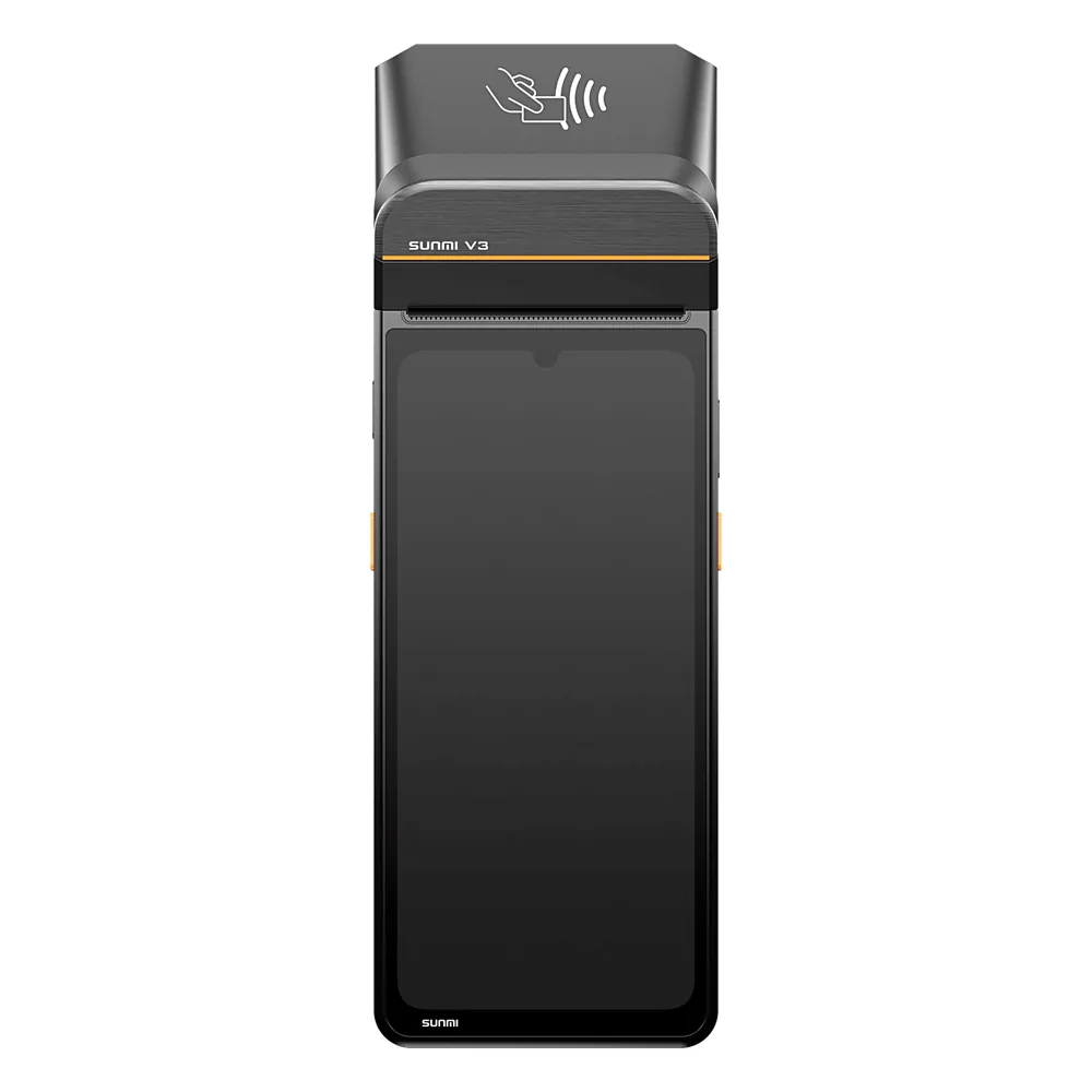 Terminal Punto de Venta / Android 14 / Qualcomm Octa-Core 2.4 GHz / 4GB RAM 64GB UFS / Wi-Fi 6E / Impresora Térmica Dual 58-80 mm / Escáner 2D +60% Alcance / NFC EMVCo / Batería 3800 mAh Extraíble / Resistente Caídas 1.2