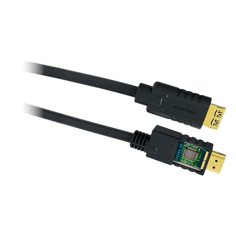 Cable HDMI Activo 4K a 60Hz | HDR, Triple Blindaje, K-Lock | CA-HM (30 mts / 98 ft)