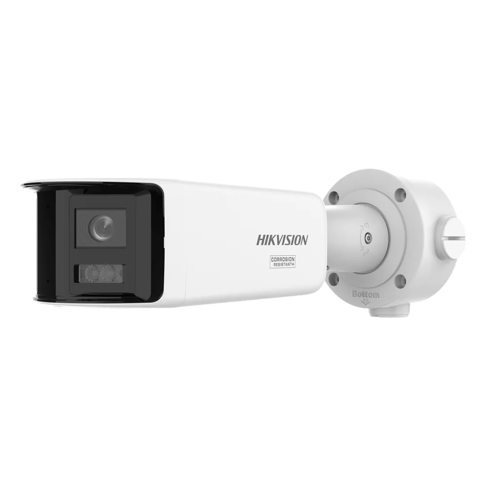 [ PROTECCIÓN ACTIVA ] Bala IP Panorámica 8 Megapixel / 180° / Lente 2.8 mm / Imagen a Color 24/7 / PoE / WDR 130° / IP67 / ACUSENSE / Protección Activa (Luz Estroboscópica y Alarma Audible) / 40 mts Luz Blanca /ACUSEEK