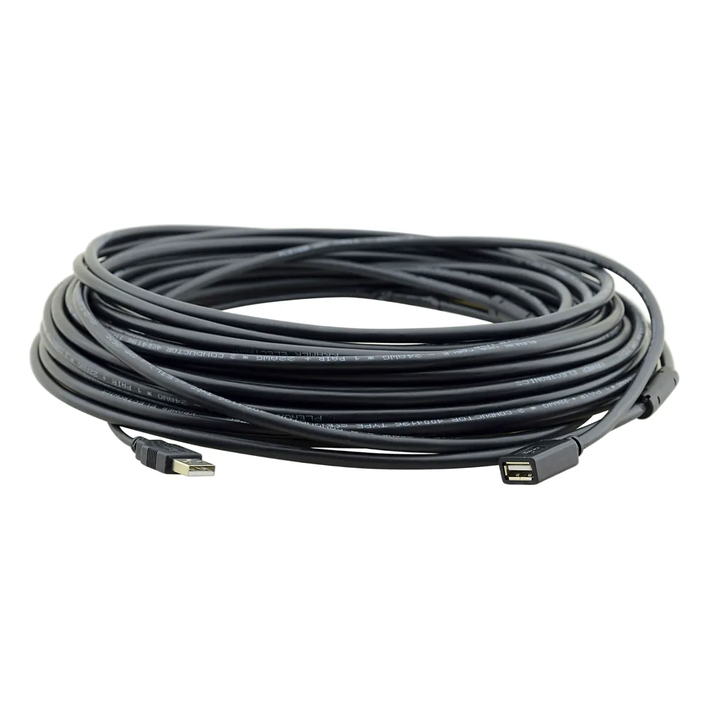 Cable Extensor Activo USB 10.70 mts | USB 2.0 Alta Velocidad 480 Mbps | Alimentación por Bus | Sin Drivers | Hubs Integrados 1-2 Tiers