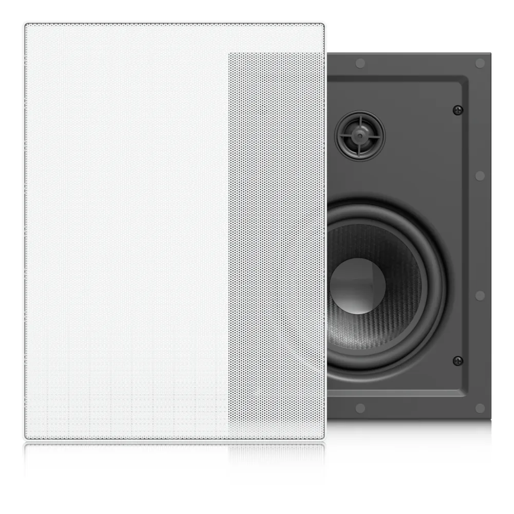 UniFi In-Wall Speaker Altavoz Empotrable de Pared / Woofer 6.5" 130W / Tweeter 1" Pivote ±15° / 8 Ohms / Cobertura Simétrica Axial de 90° / NDAA Compliant