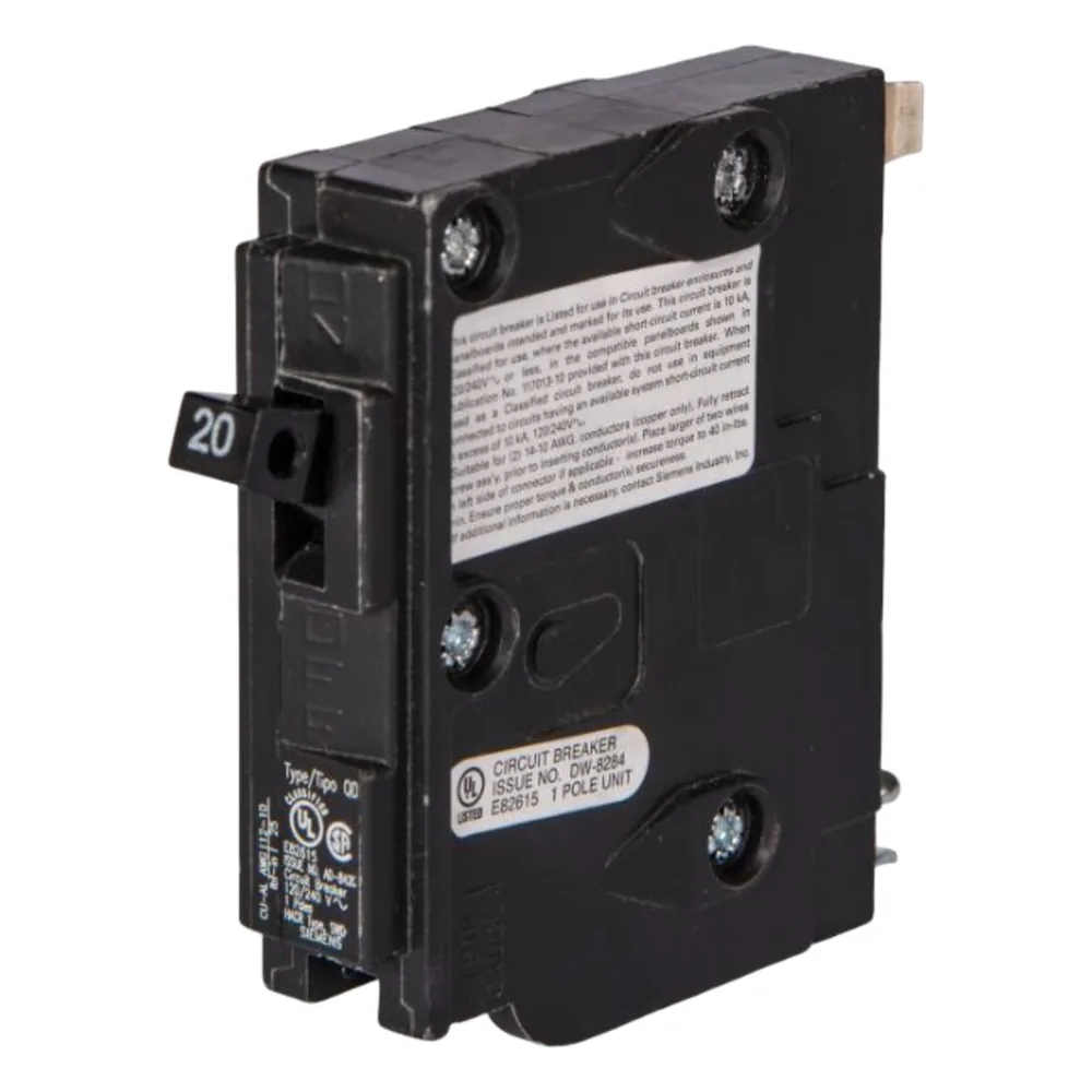 Interruptor automático enchufable tipo QD 1 polo, 15 amp