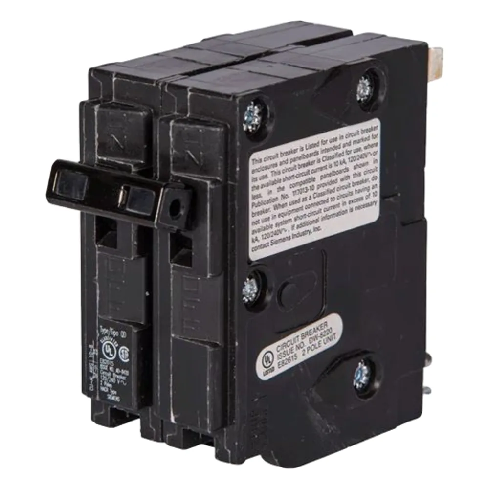 Interruptor automático enchufable tipo QD 2 polos, 30 amp