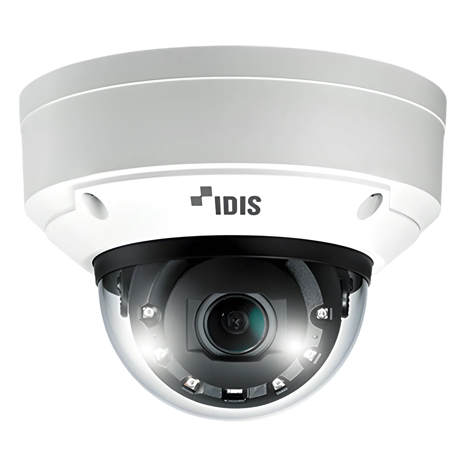 Cámara IP Domo Edge AI Plus 8 Megapixel (4K UHD 3840x2160) / Lente Motorizado Vari-focal 4.3-9.8 mm / IR 60 m (196.9 ft) / IK10 IP67 / NDAA Compliant / Análisis IDLA Pro / DirectIP 2.0 / PoE+12VDC