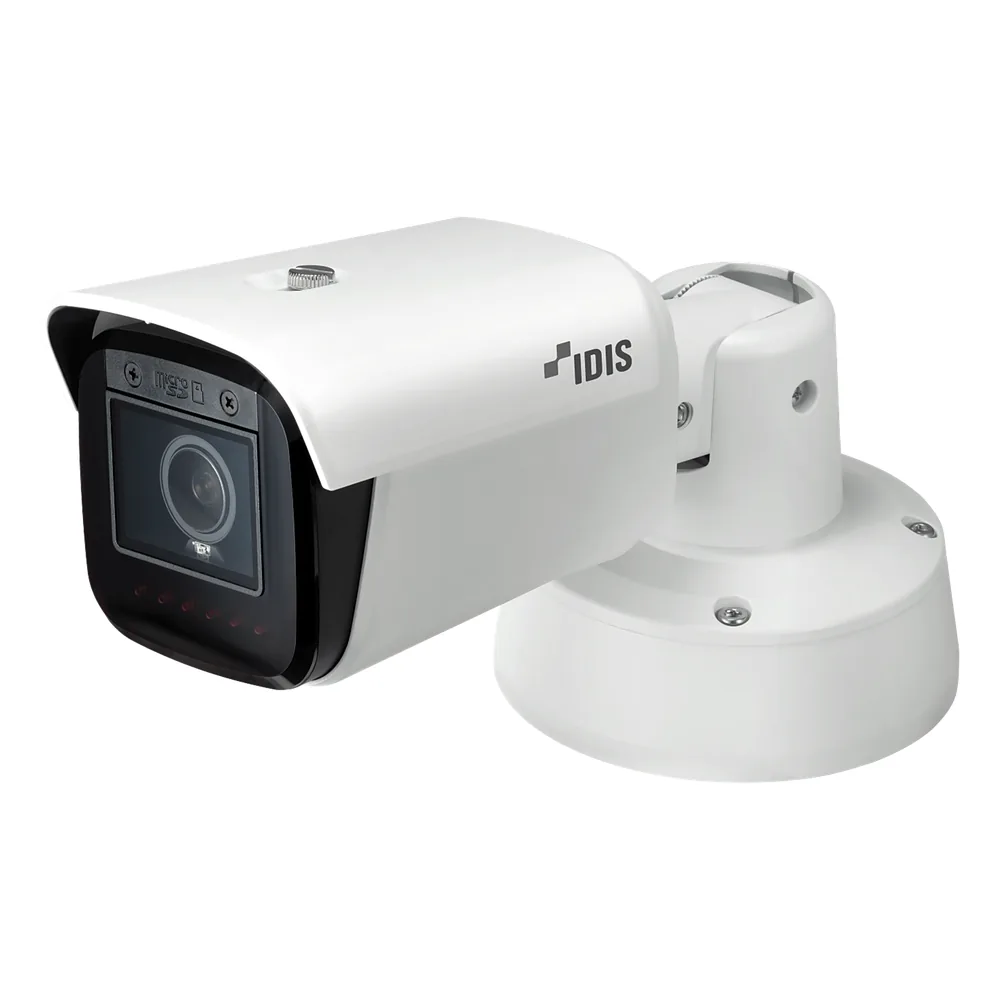 Cámara IP Turret Edge AI Plus 8MP (4K) / Sensor CMOS 1/1.8" / Lente Vari-focal Motorizado 4.3-9.8 mm / IR 60 m (196.9 ft) / IK10 IP67 / NDAA Compliant / Analítica IDLA Pro / WDR 120 dB / PoE+12V DC