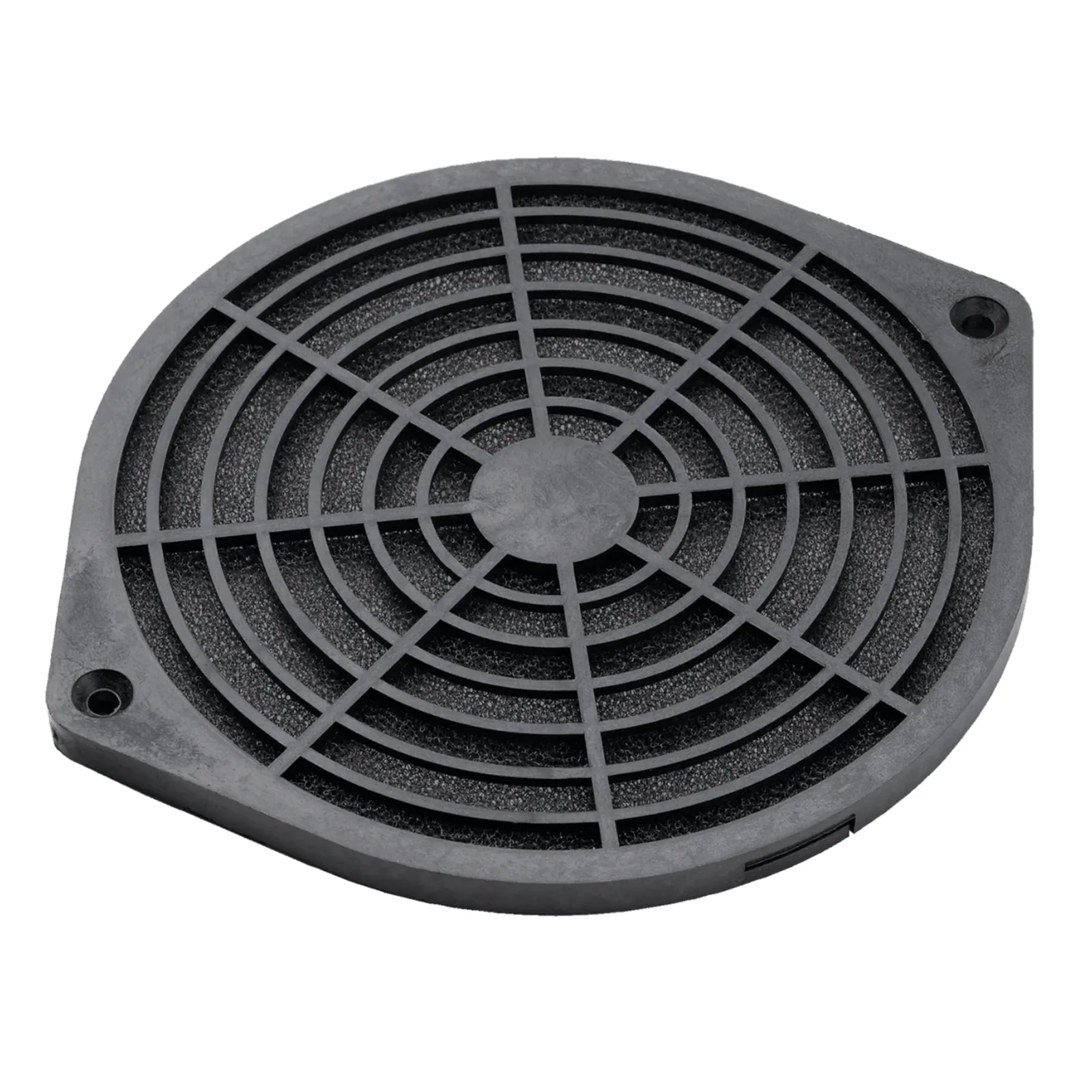 Kit Filtro Protector de dedos para Ventilador 6 Pulgadas con Filtro Extraíble Lavable / Incluye Herrajes / Material Plástico Negro Mate