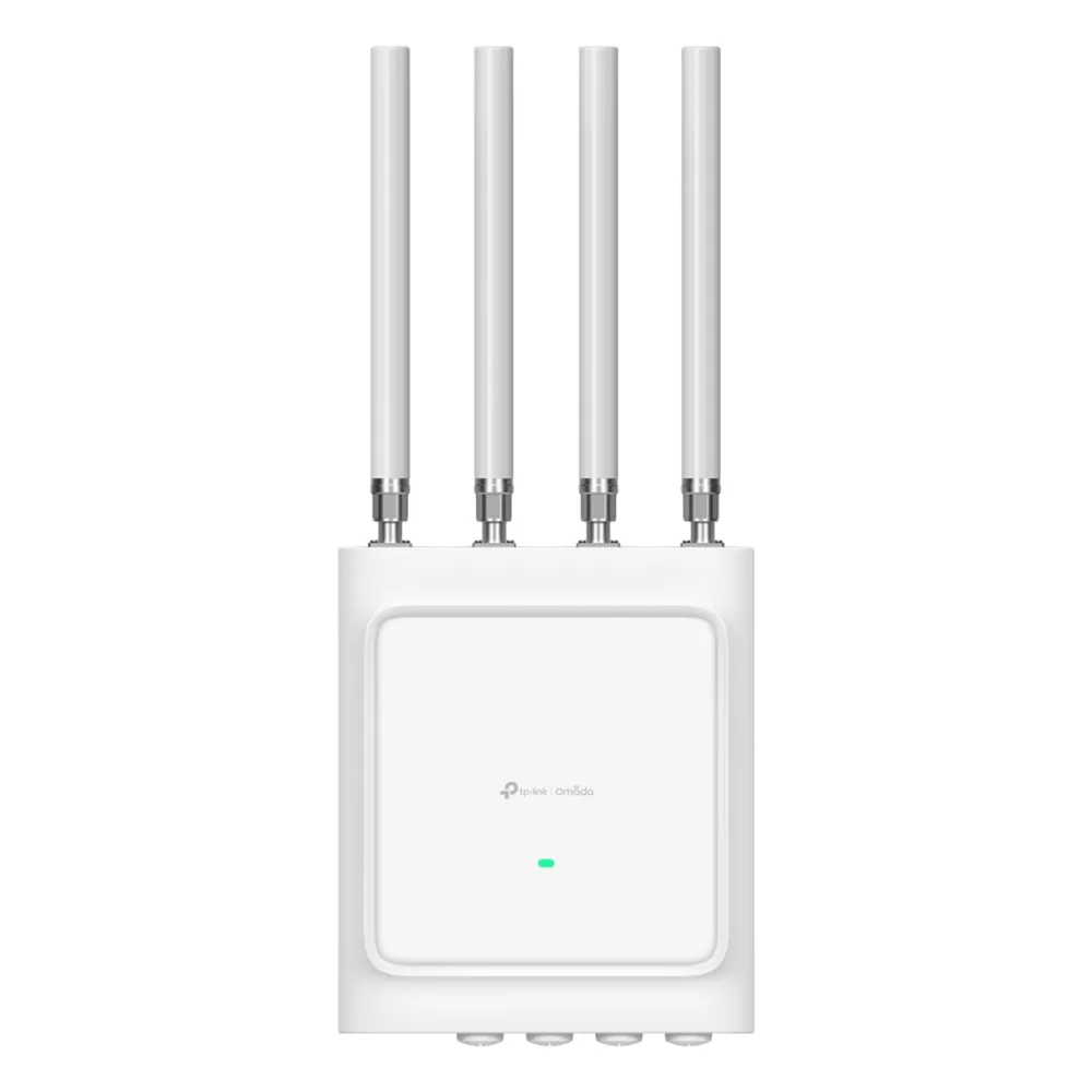 Punto de Acceso Wi-Fi 6 AX3600 Indoor/Outdoor / 3.6 Gbps (1148 Mbps 2.4 GHz + 2402 Mbps 5 GHz) / 1x 10G SFP+ + 1x 2.5G PoE-In + 1x Gigabit PoE-Out / Hasta 1000+ Clientes / IP68 / Protección Rayos 6 kV / Bluetooth / Gestión Cloud