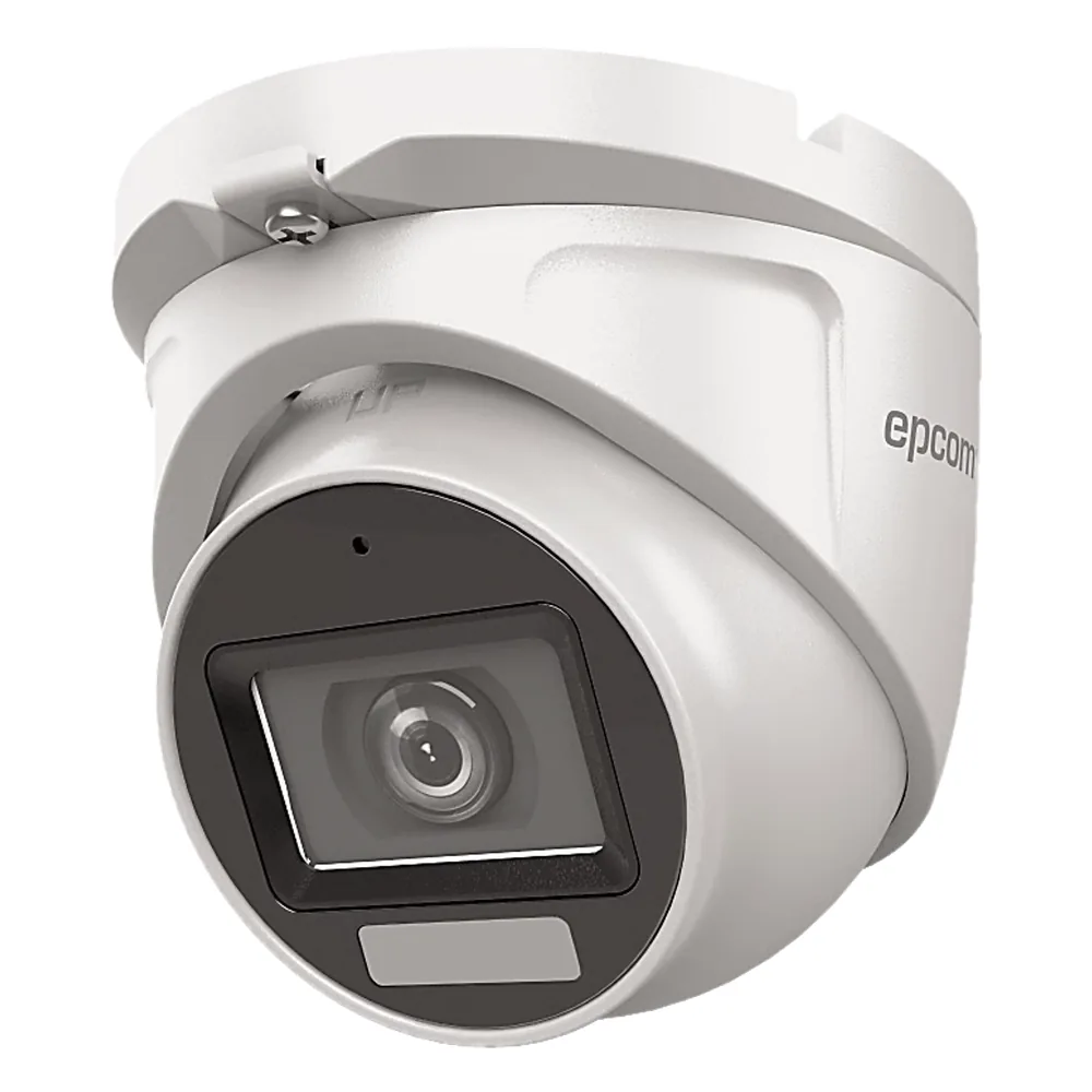 [Dual Light + ColorVu] Turret TURBOHD 2 Megapixel (1080p) / Lente 2.8 mm / 30 mts IR EXIR + 20 mts Luz Blanca / Micrófono Integrado / Exterior IP66 / Metal / dWDR
