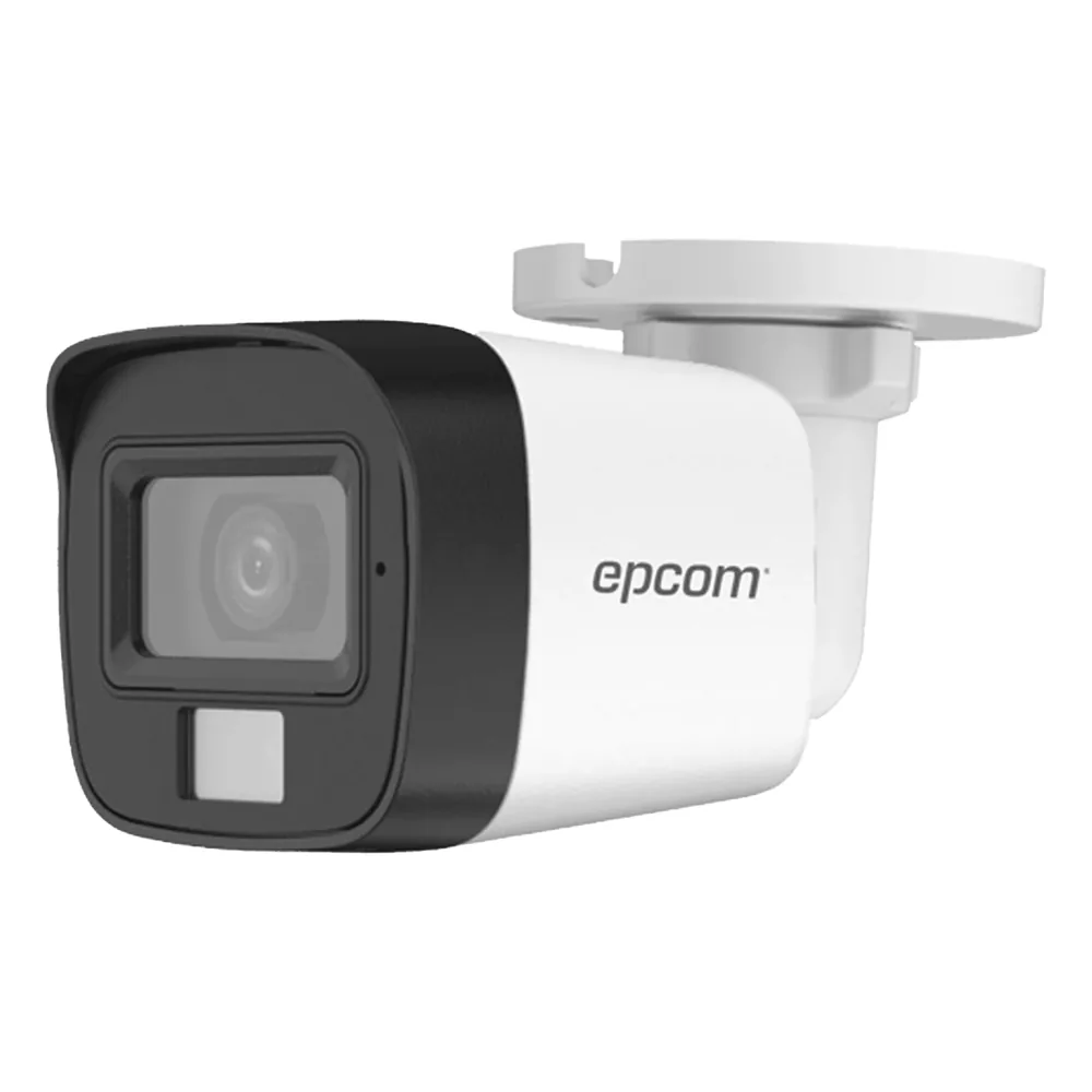 [Audio Bidireccional + Dual Light + ColorVu] Bala TURBOHD 2 Megapixel (1080p) / Lente 2.8 mm / 30 mts IR EXIR + 20 mts Luz Blanca / Micrófono y Bocina Integrado / Exterior IP67 / Metal / dWDR