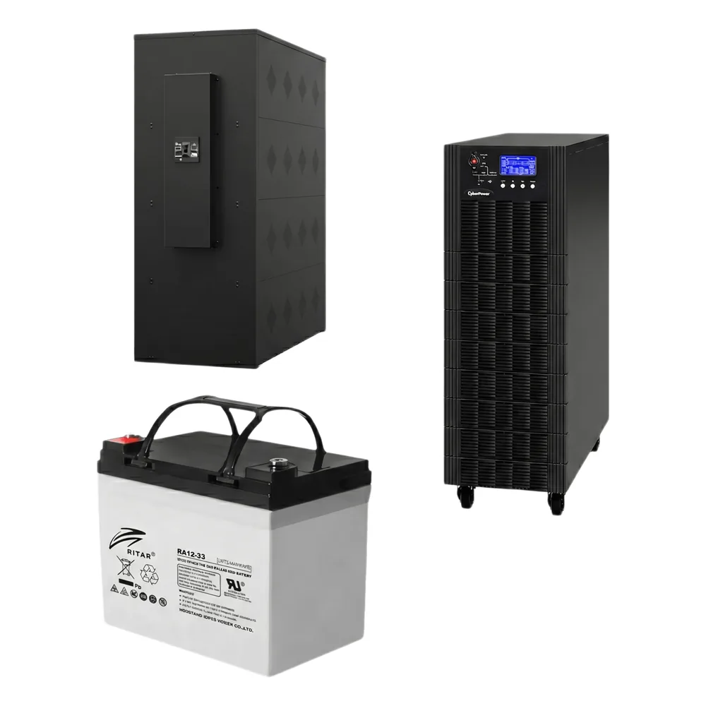 UPS Trifásico de 30 kVA/27 kW, Topología Online Doble Conversión, Voltaje de 208/220 Vca de L-L, Respaldo de 5 Minutos al 100% de Carga, Incluye Módulo y Banco de Baterías
