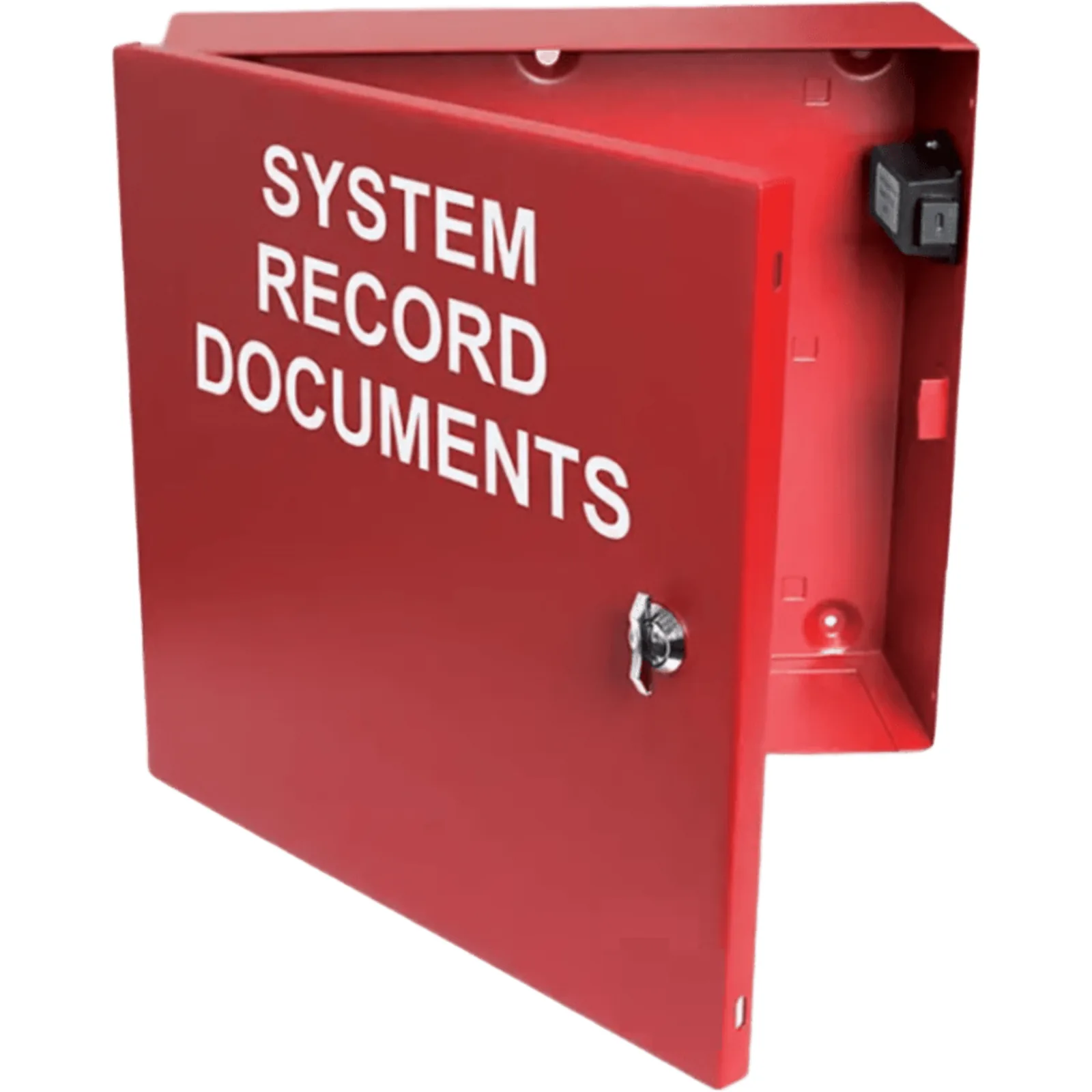 Caja Metálica Roja | Documentos De Registro Del Sistema | Con Unidad Flash USB-C | Cerradura De Botón | 12x12x4