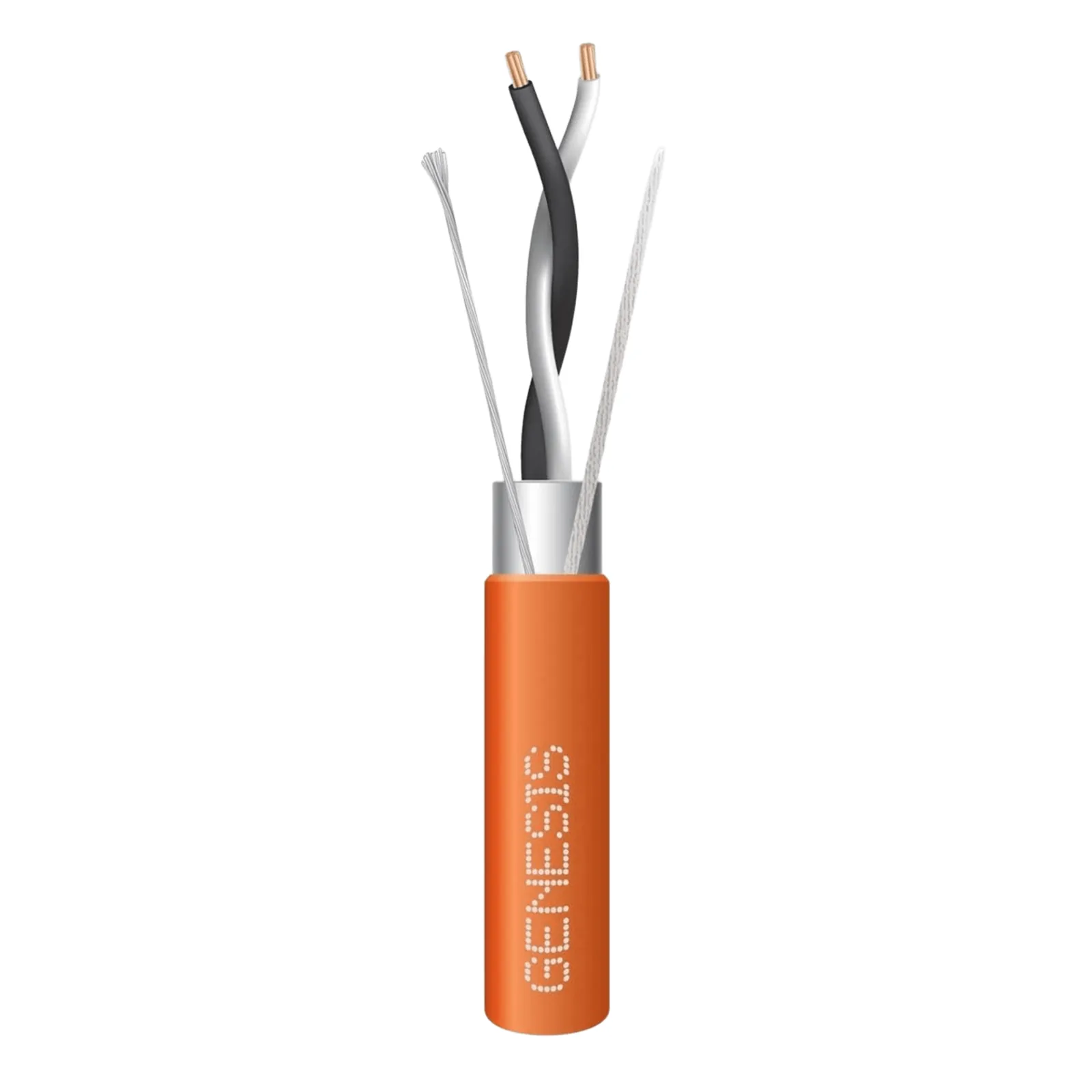 Bobina de 305 m (1000 ft) / Cable para Datos EIA-485 2x22 AWG / Blindado Trenzado / Plenum / Naranja