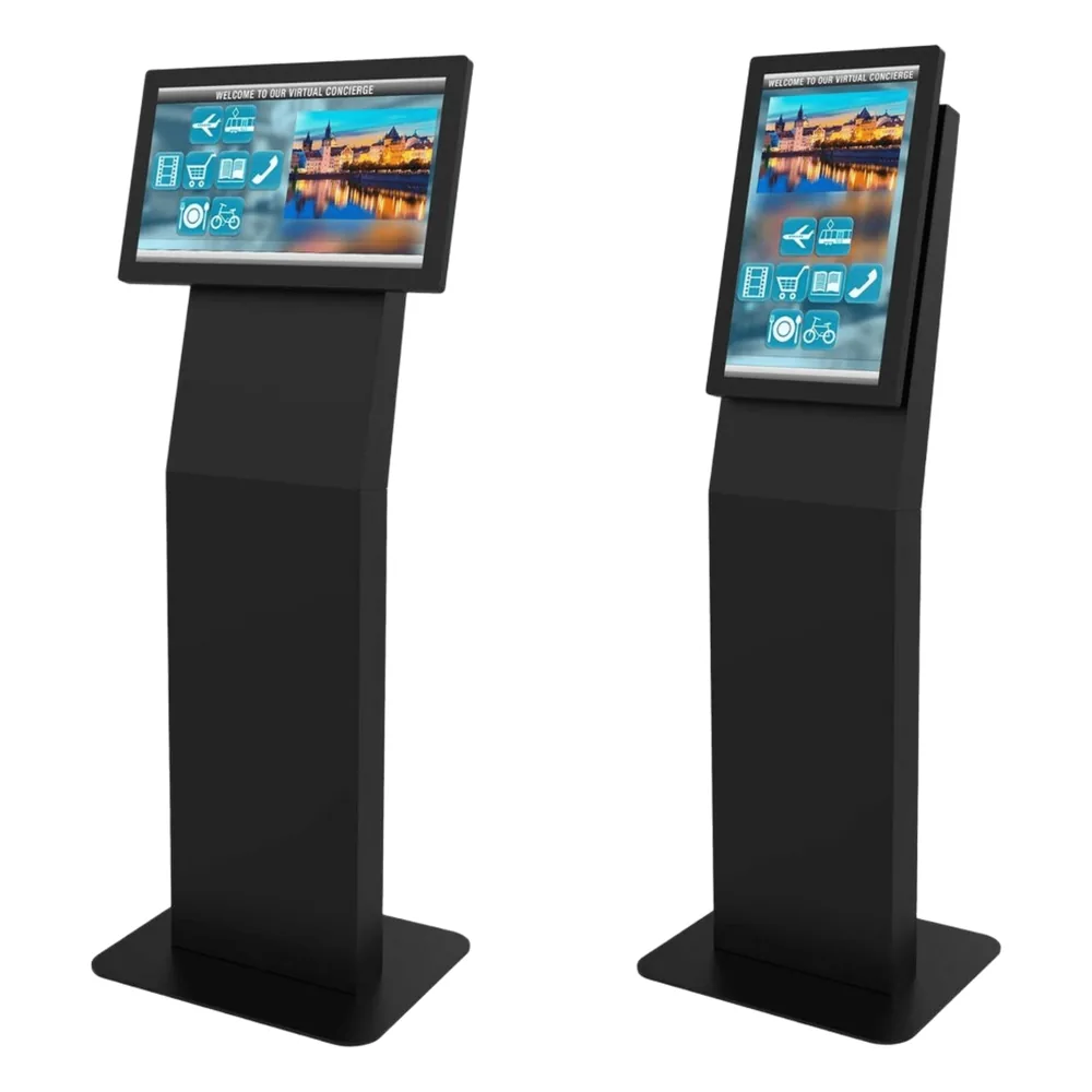 Montaje tipo Kiosko Para Pantallas Indoor Peerless-AV / Base Rectangular / Puertas con Seguridad / Gestión Interna de Cables / Compatible con formato VESA 100x100 a 200x200 (pantalla no incluida)