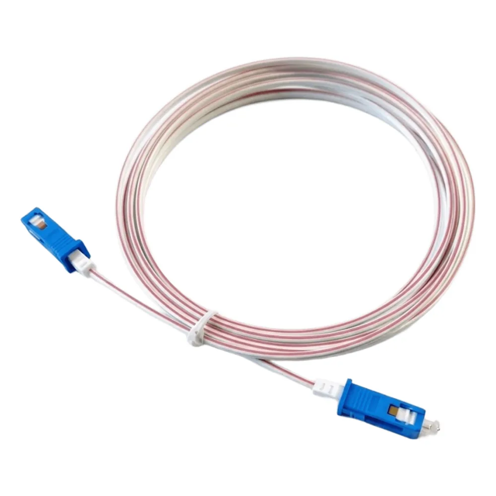 Cable de Fibra Óptica POF Monomodo / Conectores SC/UPC - SC/UPC / Interior / Fibra G.657A2 / Cobre 26 AWG / 50M