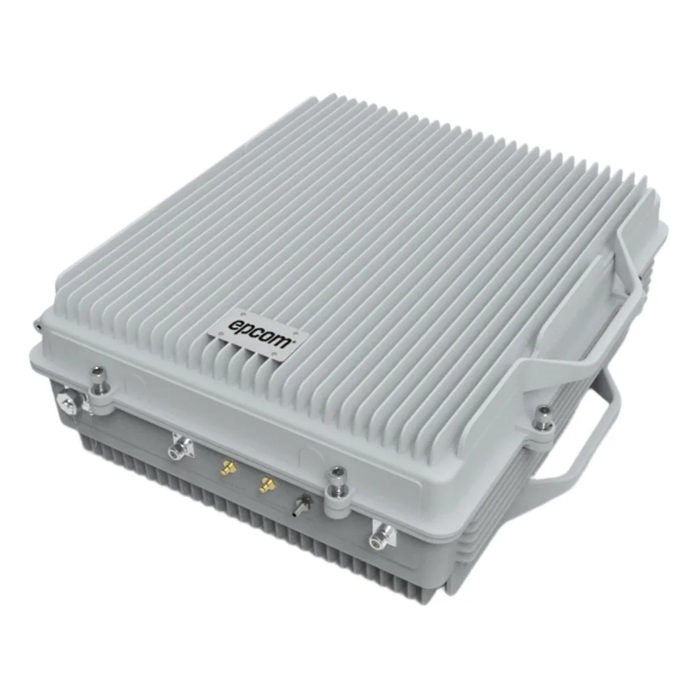 (HASTA 3 KILÓMETROS) Amplificador de Señal Celular TRI Banda / 2G, 3G, 4G y Llamadas / 20 Watts de Potencia / Ganancia DL 95 dB / Amplía la Cobertura Celular a Área Rural / IP65 Exterior