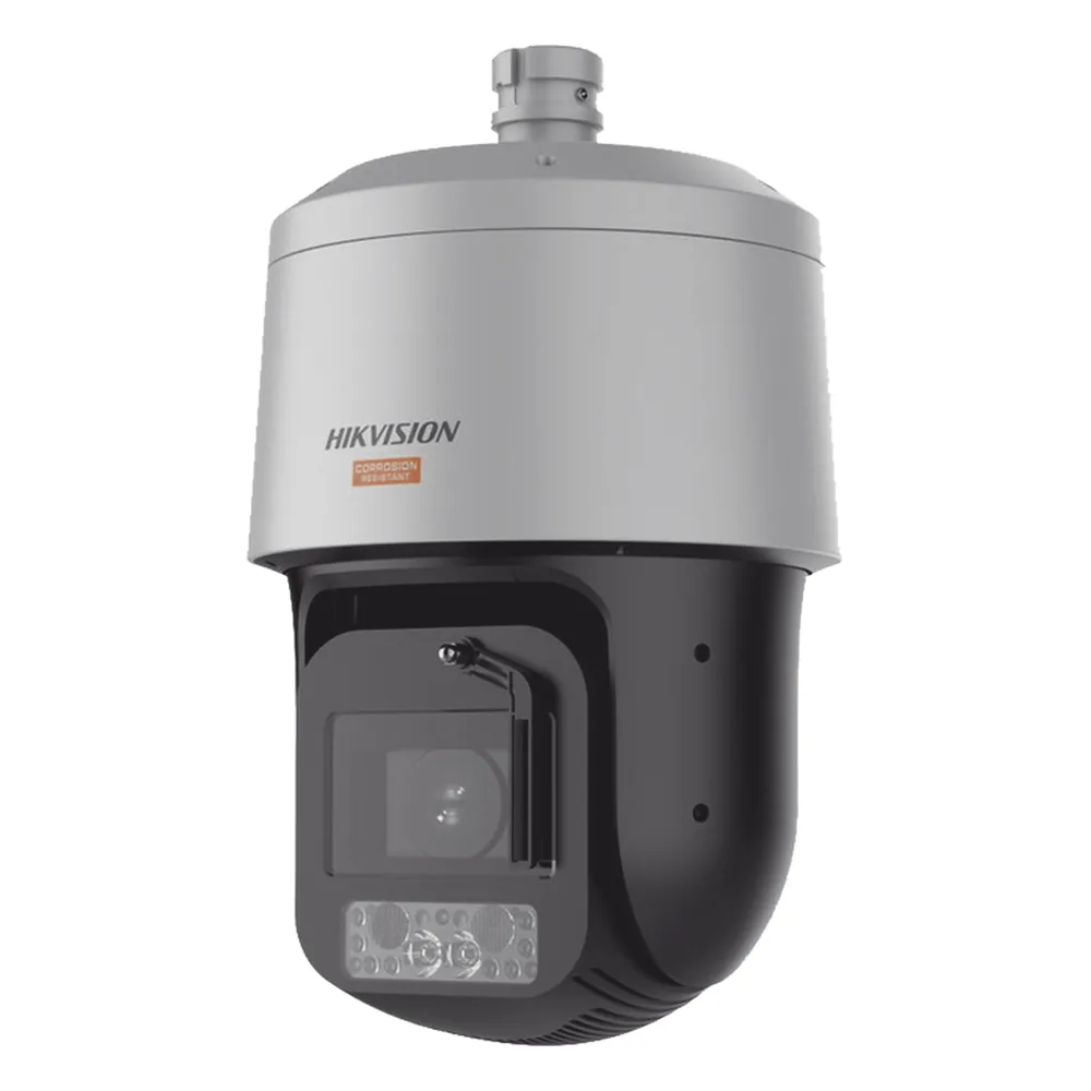 PTZ IP 4 Megapixel / 42X Zoom / Dual Light (500 mts IR / 100 mts Luz Blanca) / Polimero Anticorrosivo (Ideal para Zonas Costeras o Alta Salinidad) / AutoSeguimiento / DARKFIGHTER / EIS / Exterior IP67 / NEMA 4X / C5 / Wiper