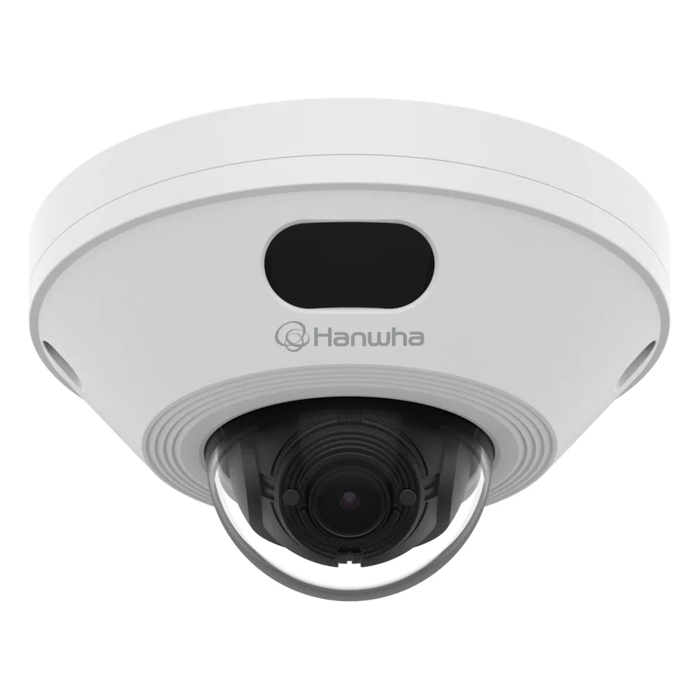Camara Domo IP / 5MP (2560x1920) / Exterior Compacta / Lente Fija 3.0 mm / Ángulo Horizontal 100° / IR LED 25 m / WDR 120dB / WiseNRII con IA / Inteligencia artificial detección de Persona y Vehiculos