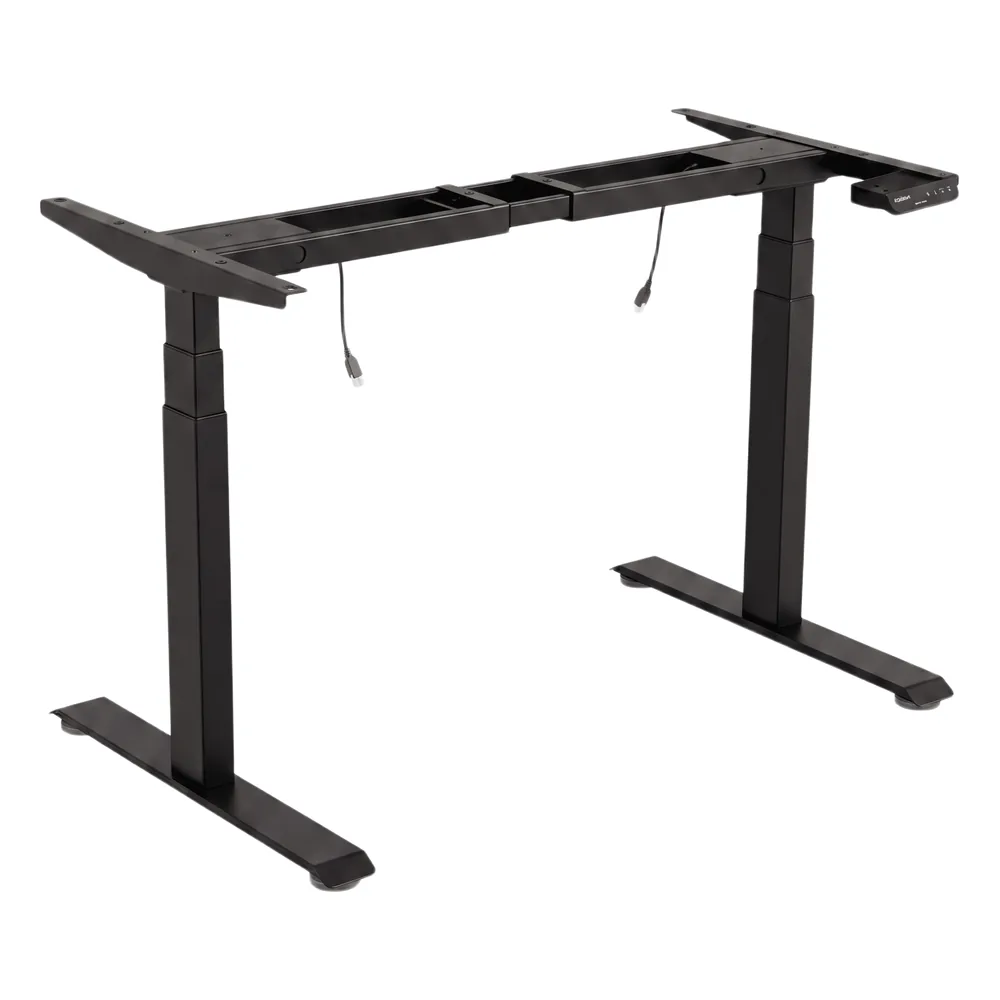 Base de Escritorio Motorizado Profesional / Altura Ajustable 60-125cm / Estructura Estable / Funcionamiento Suave / 3 Preset de Posiciones / Color Negro / Soporta hasta 100Kg de carga