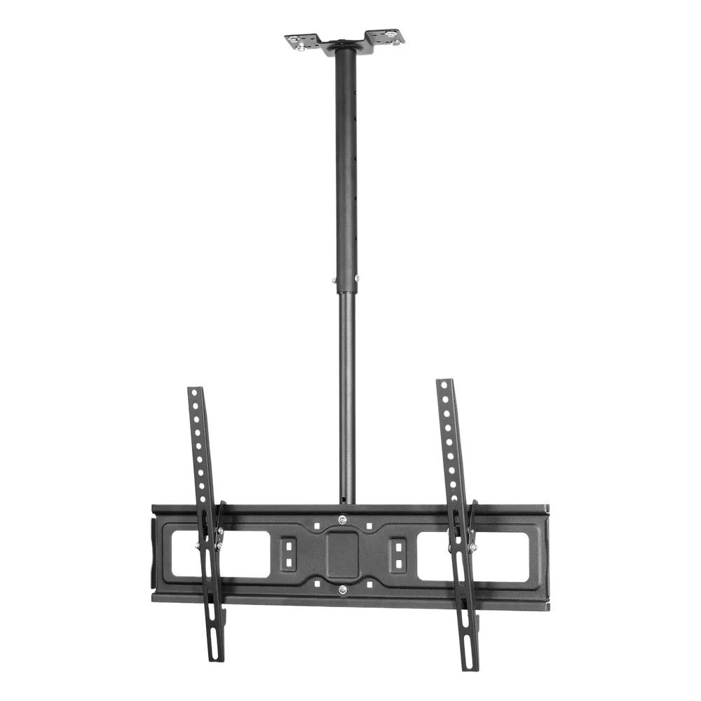 Montaje de techo Inclinable y Ajustable para pantallas desde 32-75 pulgadas / Capacidad de Carga 50 kg / VESA 200x200 hasta 600x400 / Acabado Resistente a Rasguños / Incluye Herrajes de Montaje