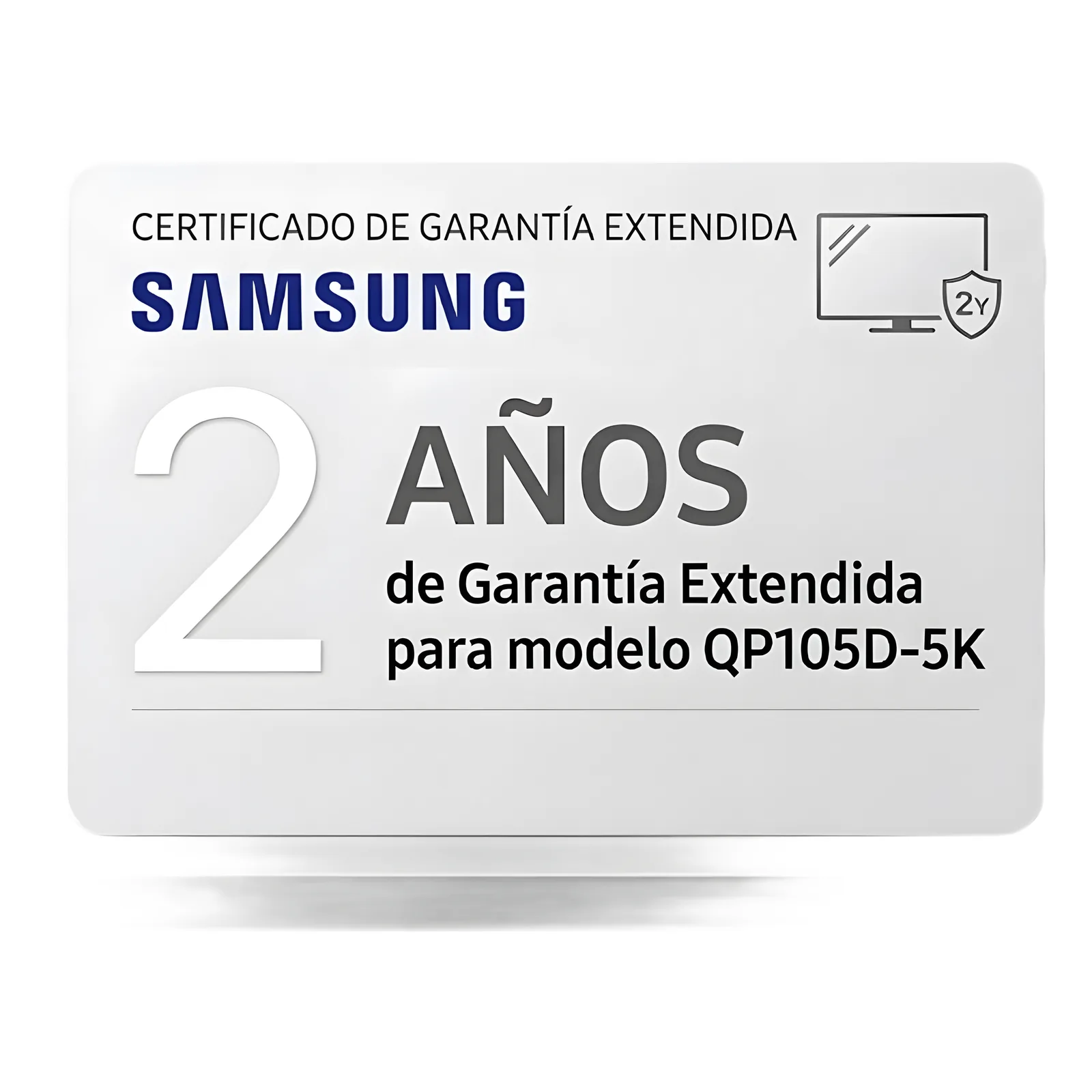 Extension de garantia para pantallas profesionales modelo QP105D-5K