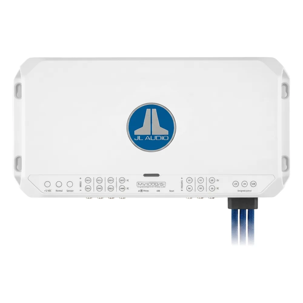 JL Audio MVi / Amplificador Marino 5 Canales / 1000 Watts RMS / Clase D / DSP Integrado / MV1000/5i
