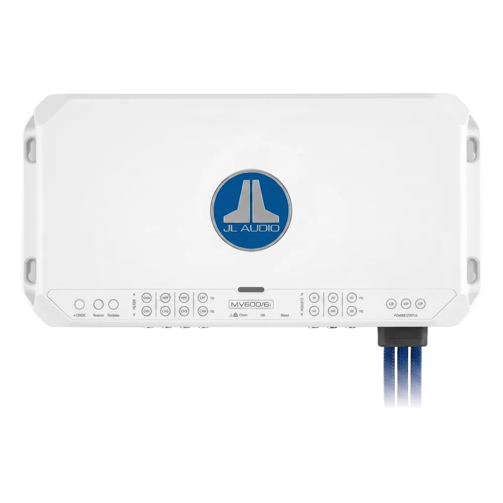 JL Audio MVi / Amplificador Marino y Automotriz / 6 Canales / Rango Completo / 600 Watts / MV600/6i