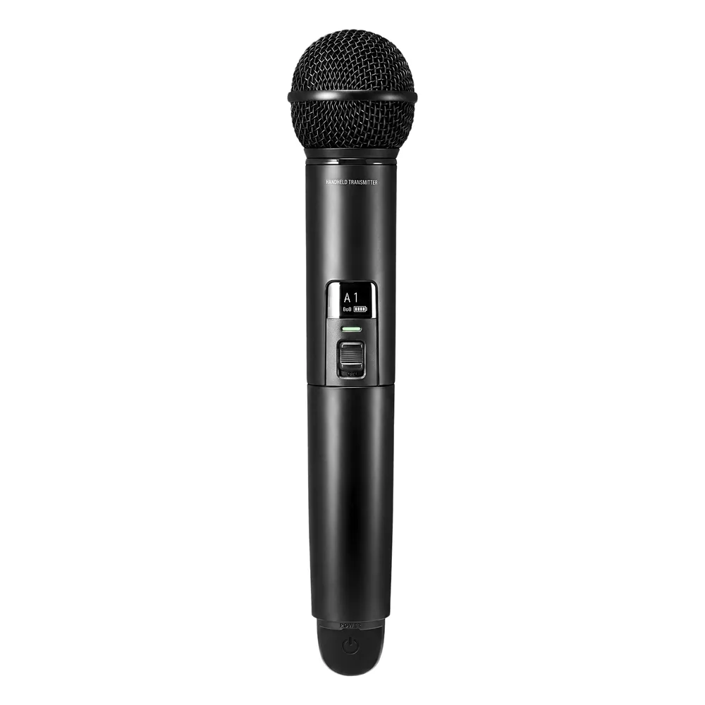 Transmisor Handheld Inalámbrico Digital | 2.4 GHz | 24-bit 48 kHz | Cápsula Dinámica Cardioide | Pantalla OLED | Encriptación AES128