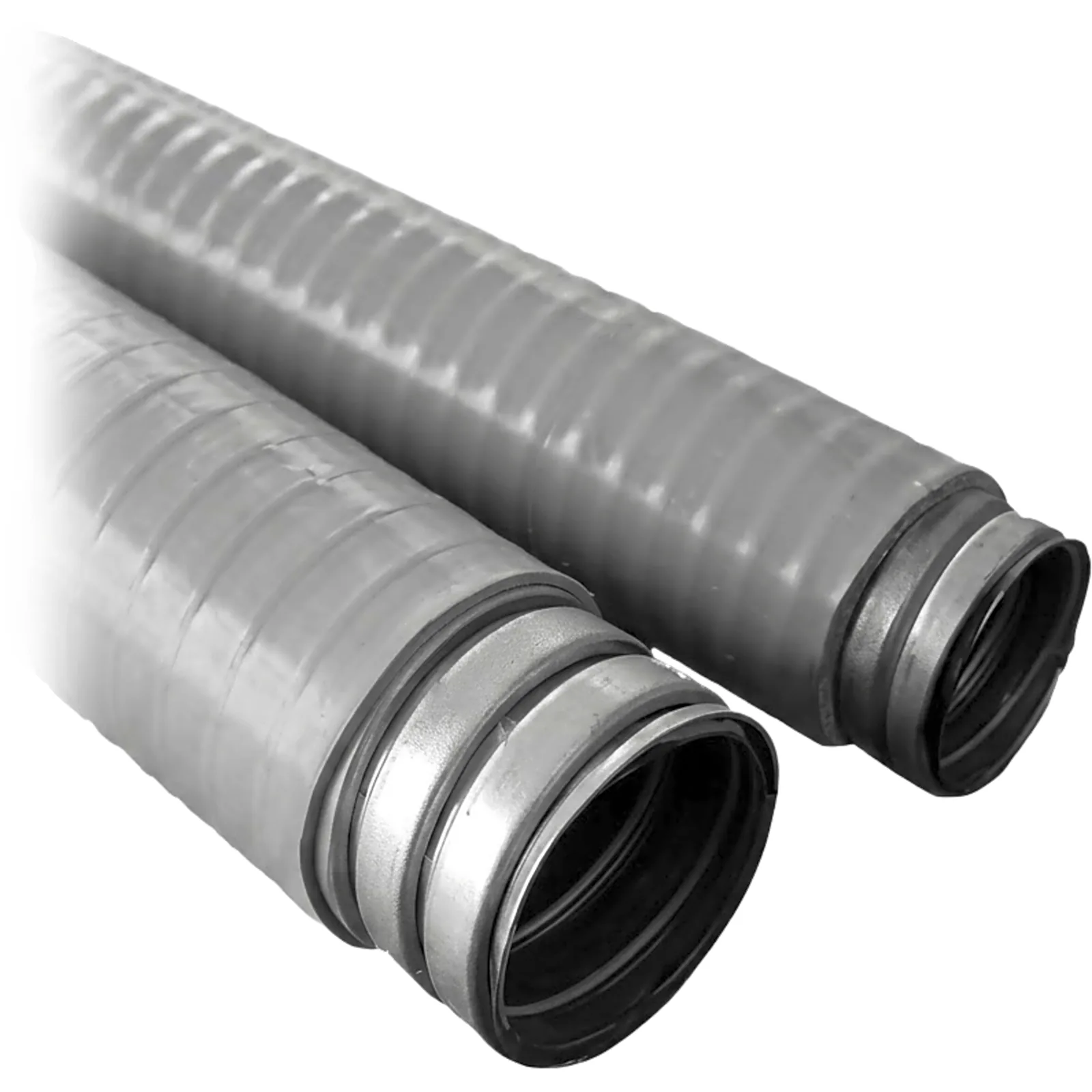 Tubo Flexible tipo Liquidtight de 1 1/2" (38 mm) / Acero + Forro PVC / Rollo de 20 Metros.