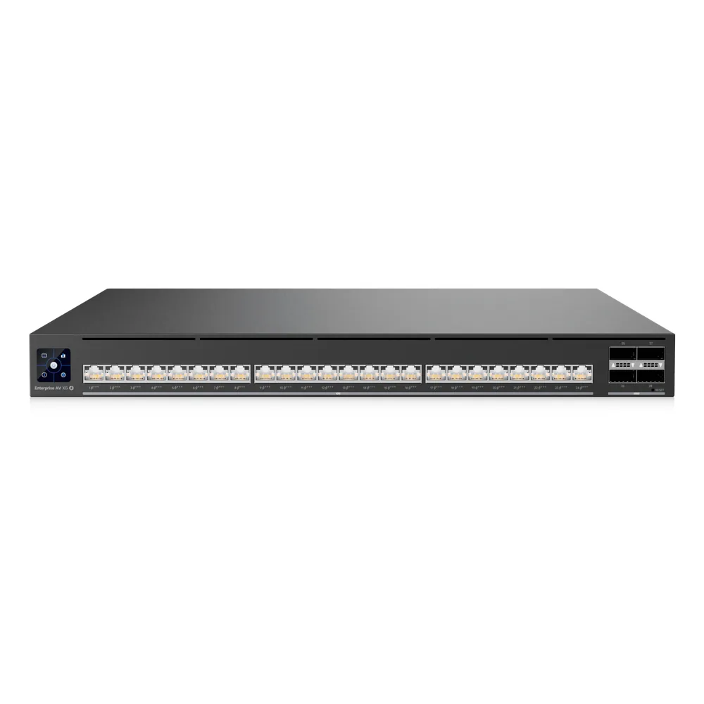 Switch Enterprise Audio/Video EAV-XG-24-PoE / Capa 3 / 24 Puertos 10G PoE+++ (hasta 90W) / 2 Puertos QSFP28 100G / 880 Gbps / Etherlighting