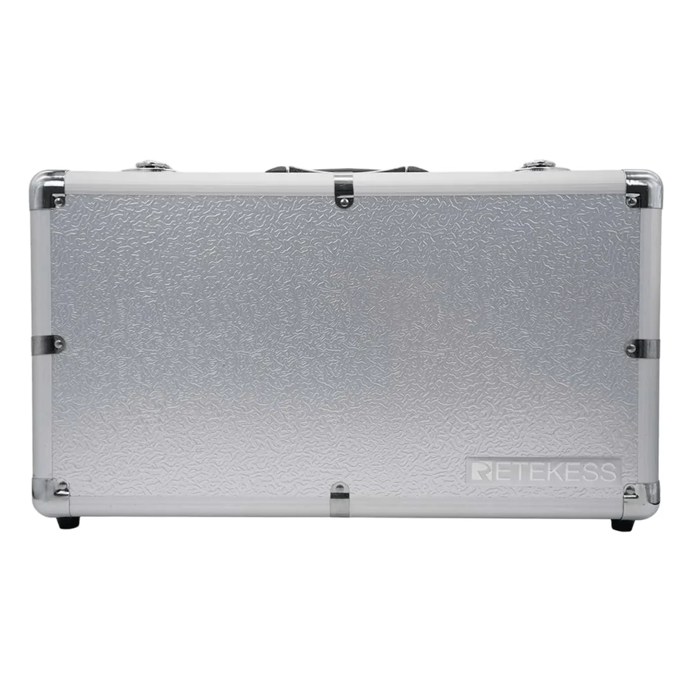 Estuche de Carga Portátil / 30 Ranuras / Carga Simultánea para 30 Dispositivos / 28 Contactos de Carga para Receptor TT126R / 2 Puertos USB para Transmisor TT126 / Carga por Contacto