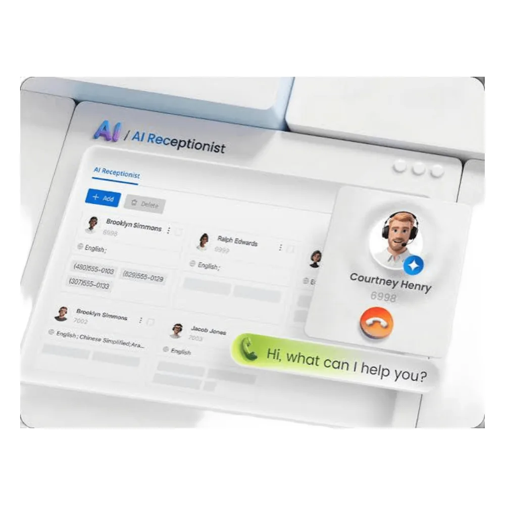 Licencia Perpetua / Recepcionista IA con Agente de Voz / 500 Minutos / 34 Idiomas / Enrutamiento Inteligente / Para Conmutador Yeastar Software Edition