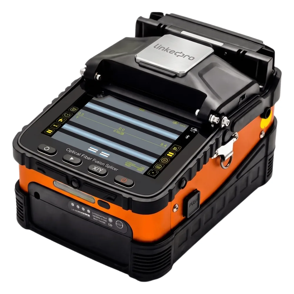 Fusionadora de Fibra Óptica Multimodo y Monomodo / 6 Motores / Alineación por Núcleo