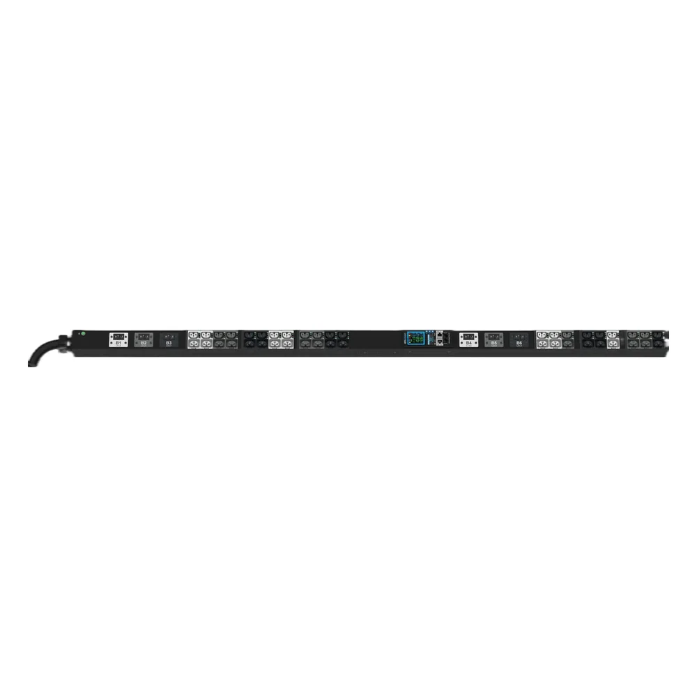 PDU Inteligente Enlogic Advantage MSPO / 42 Tomas (21) C13 + (21) 4-en-1 C13/C15/C19/C21 / 208 Vca Trifásico 3P Delta 60 A (48 A) / 17.3 kVA / Monitoreo y Switcheo por Toma / 0U Vertical 1.78 m (5.8 ft)