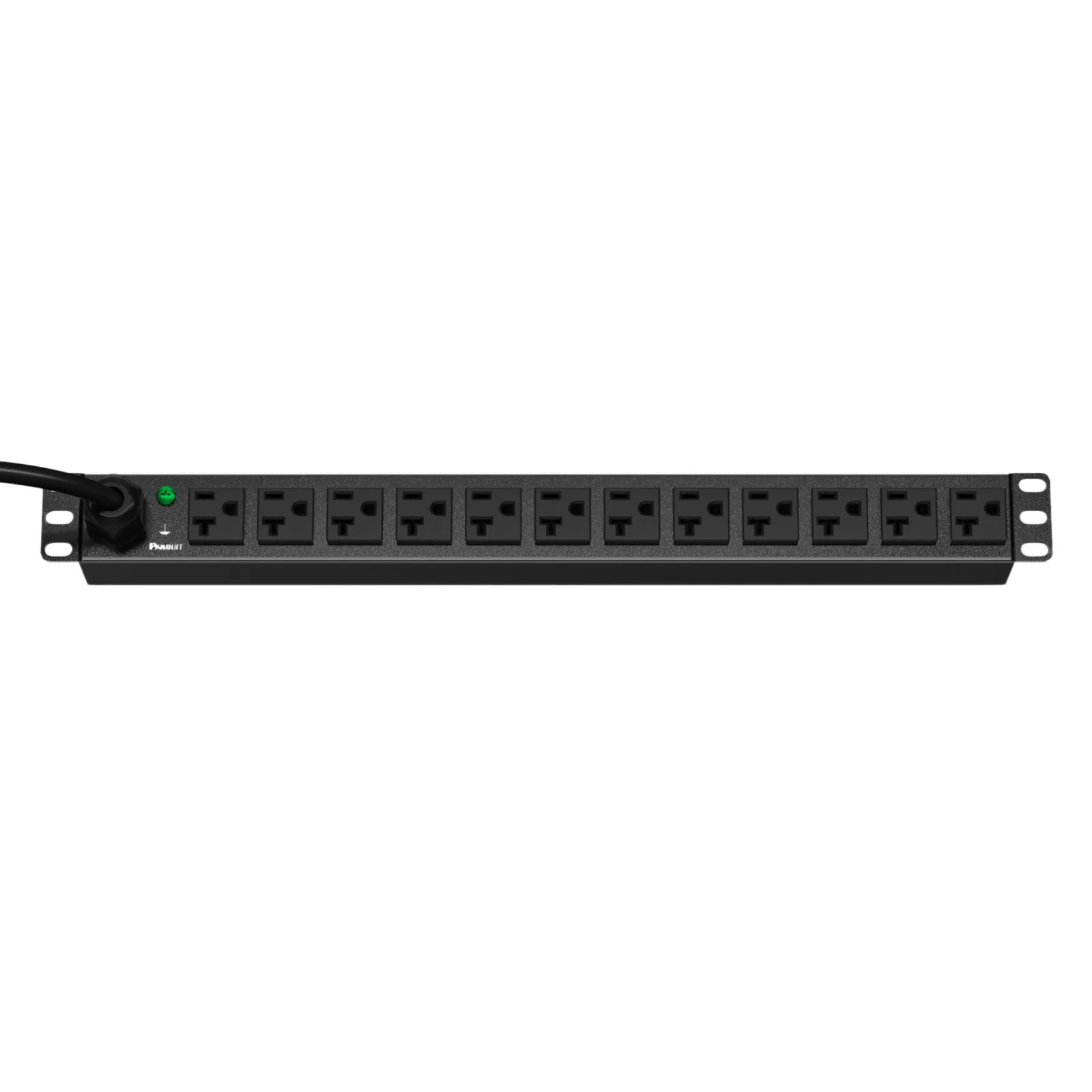 PDU ES2P Básico para Distribución de Energía, Enchufe de Entrada NEMA 5-15P, Con 12 Contactos NEMA 5-20R, Instalación Horizontal de 19in, 1UR, 15 Amp, 120 Vca